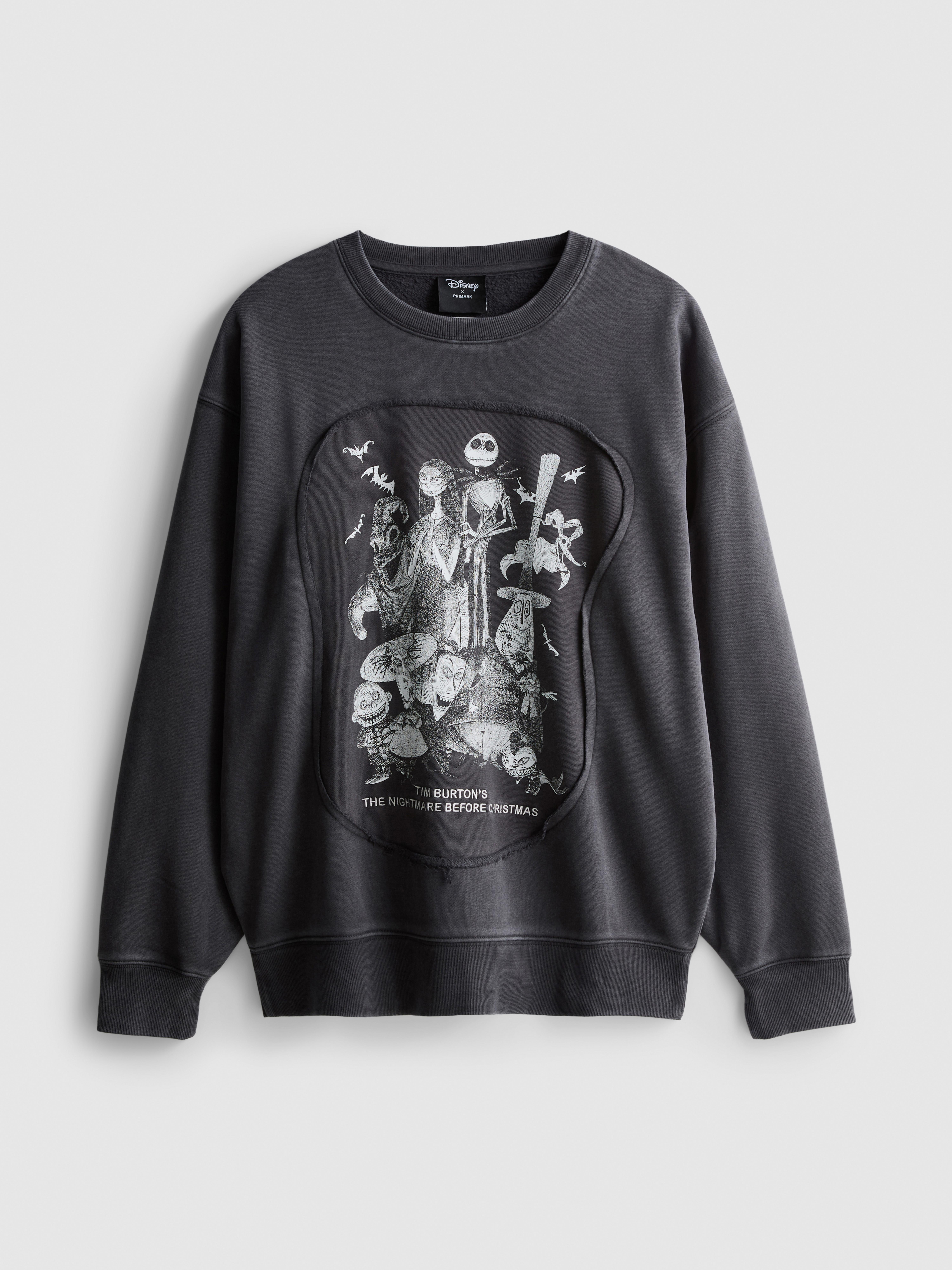 Disney Tim Burton's The Nightmare Before Christmas Sweatshirt - Charcoal