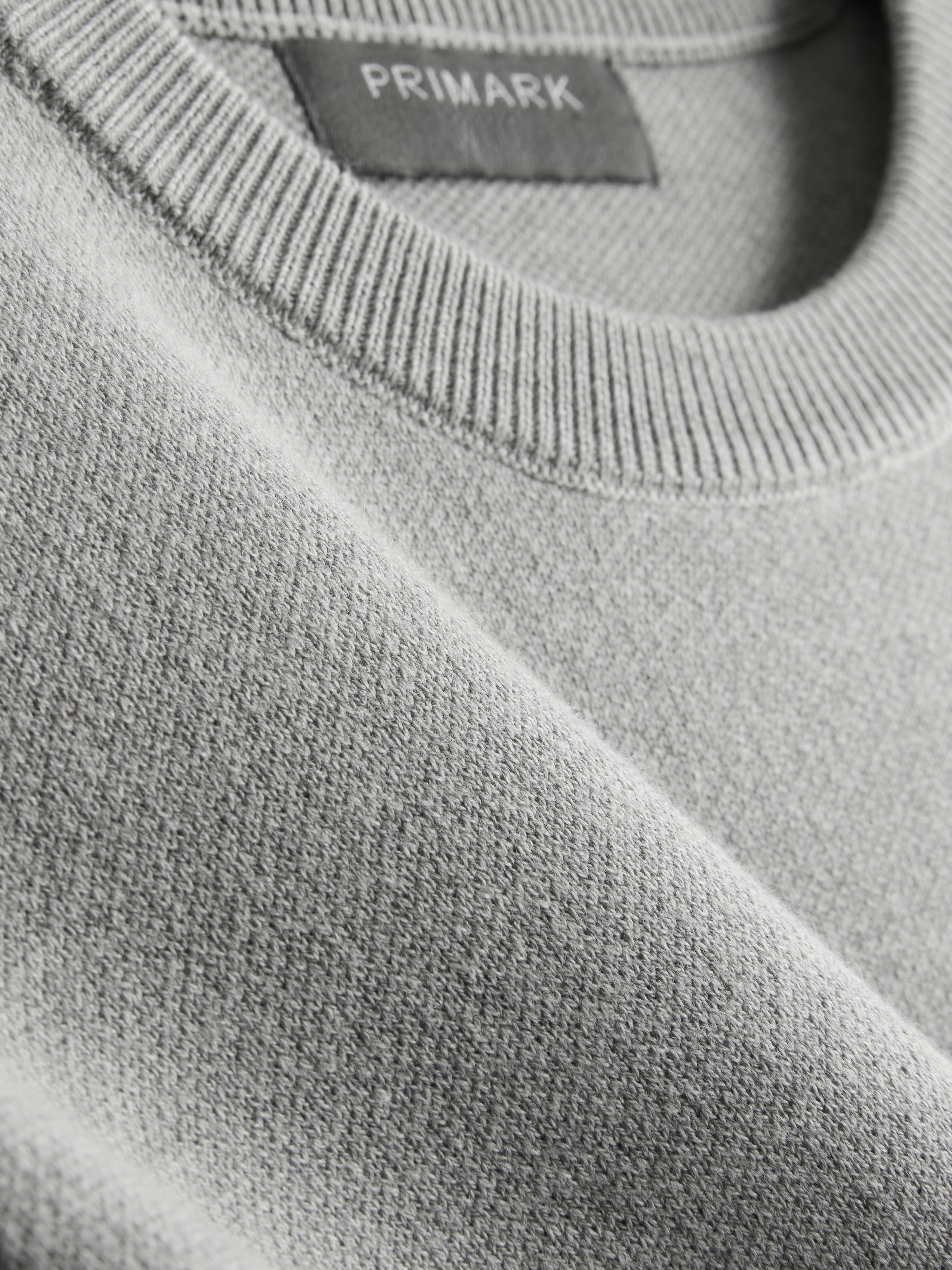 Crew Neck Sweater - Gray