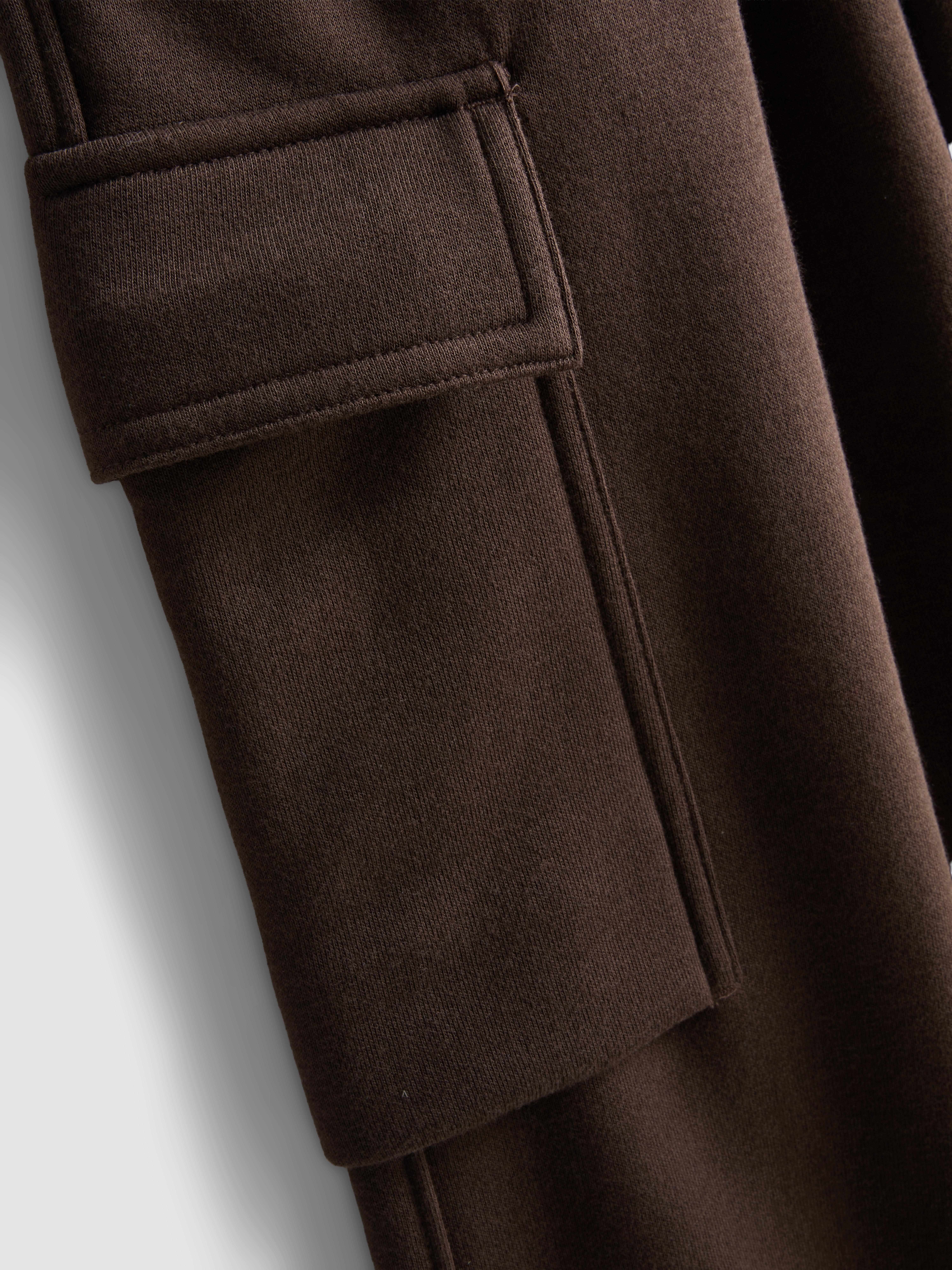 Essential Cargo Joggers - Brown