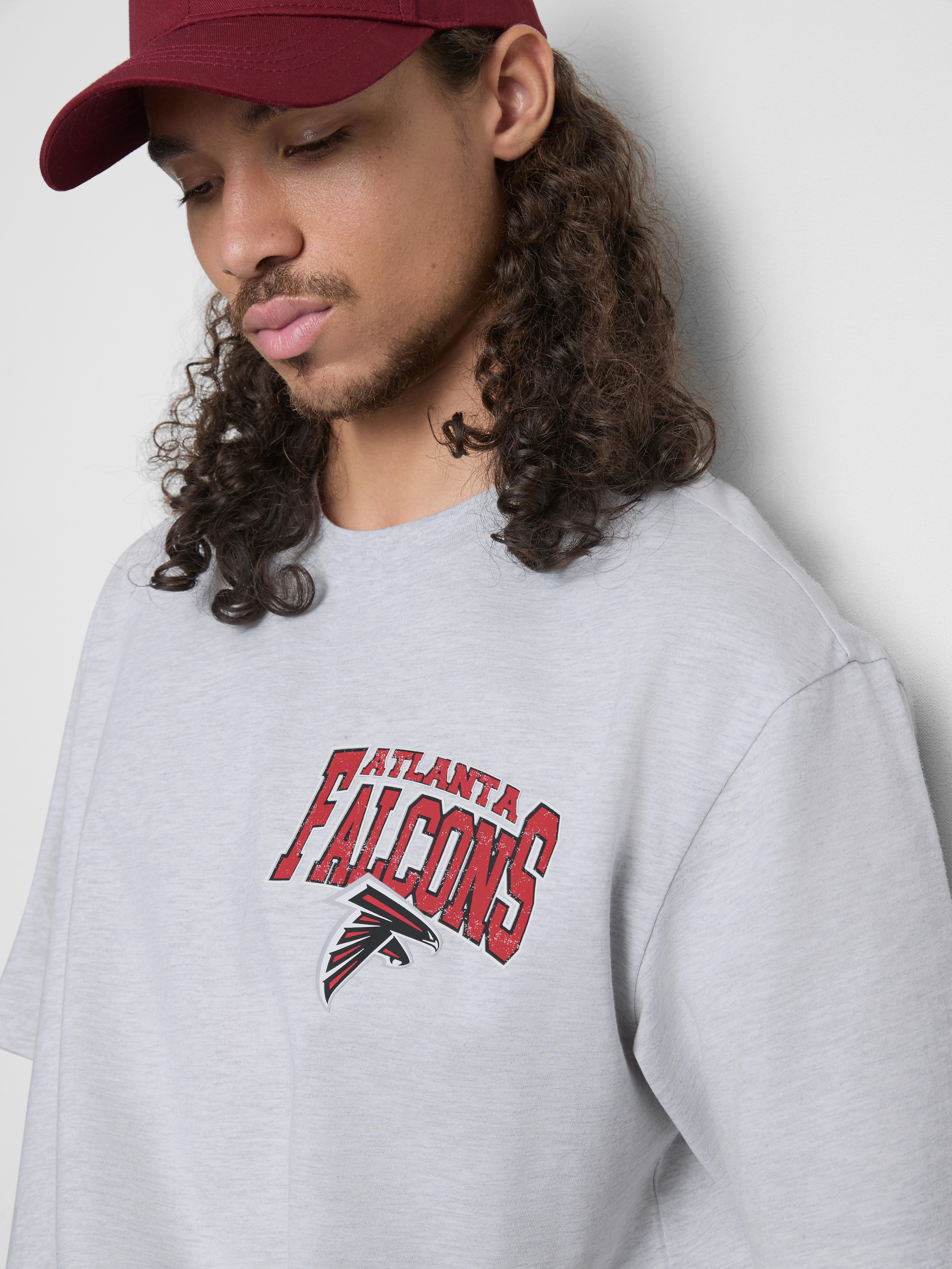 NFL Atlanta Falcons Pure Cotton Graphic T-Shirt - Gray Heather