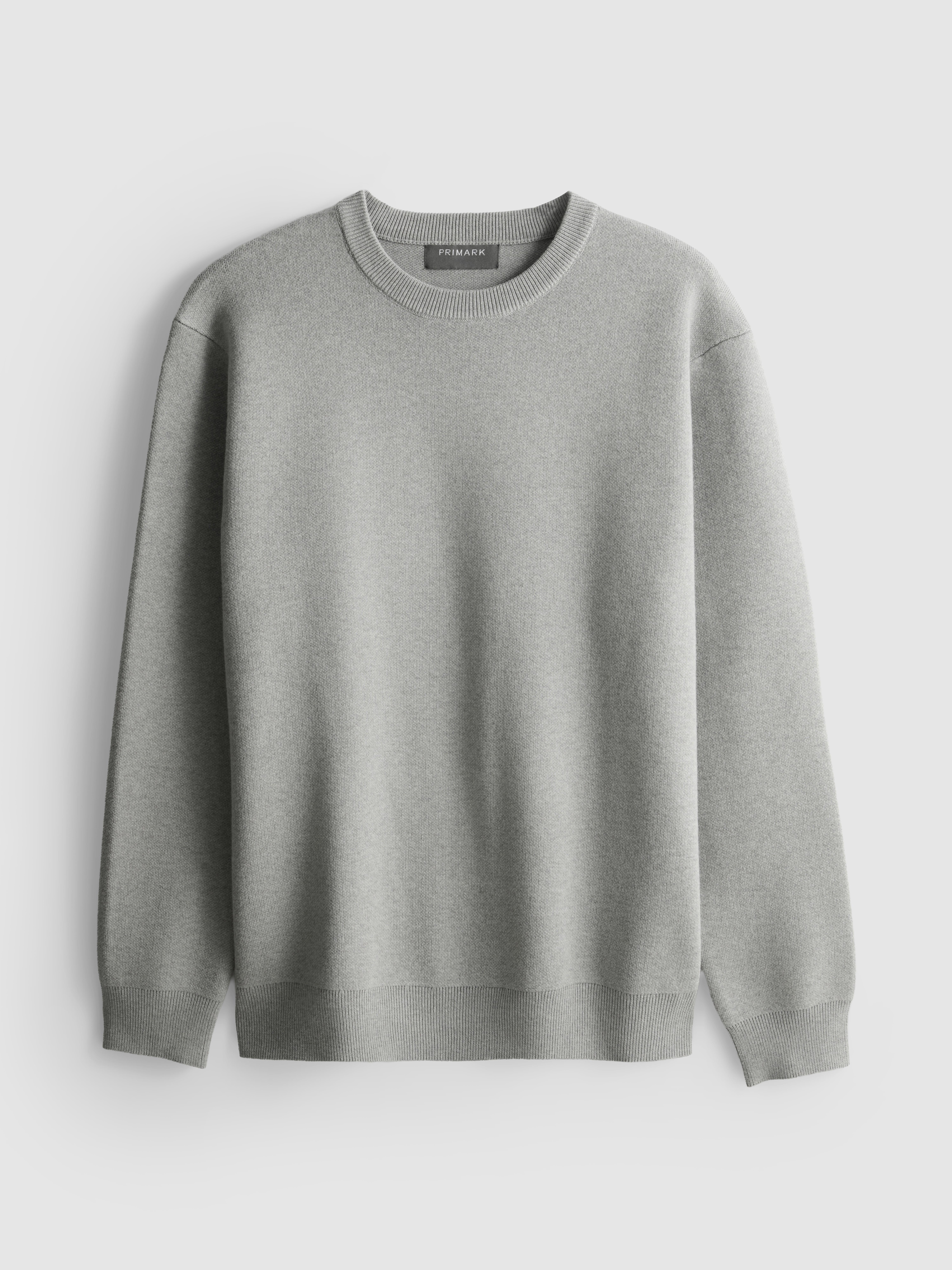 Crew Neck Sweater - Gray