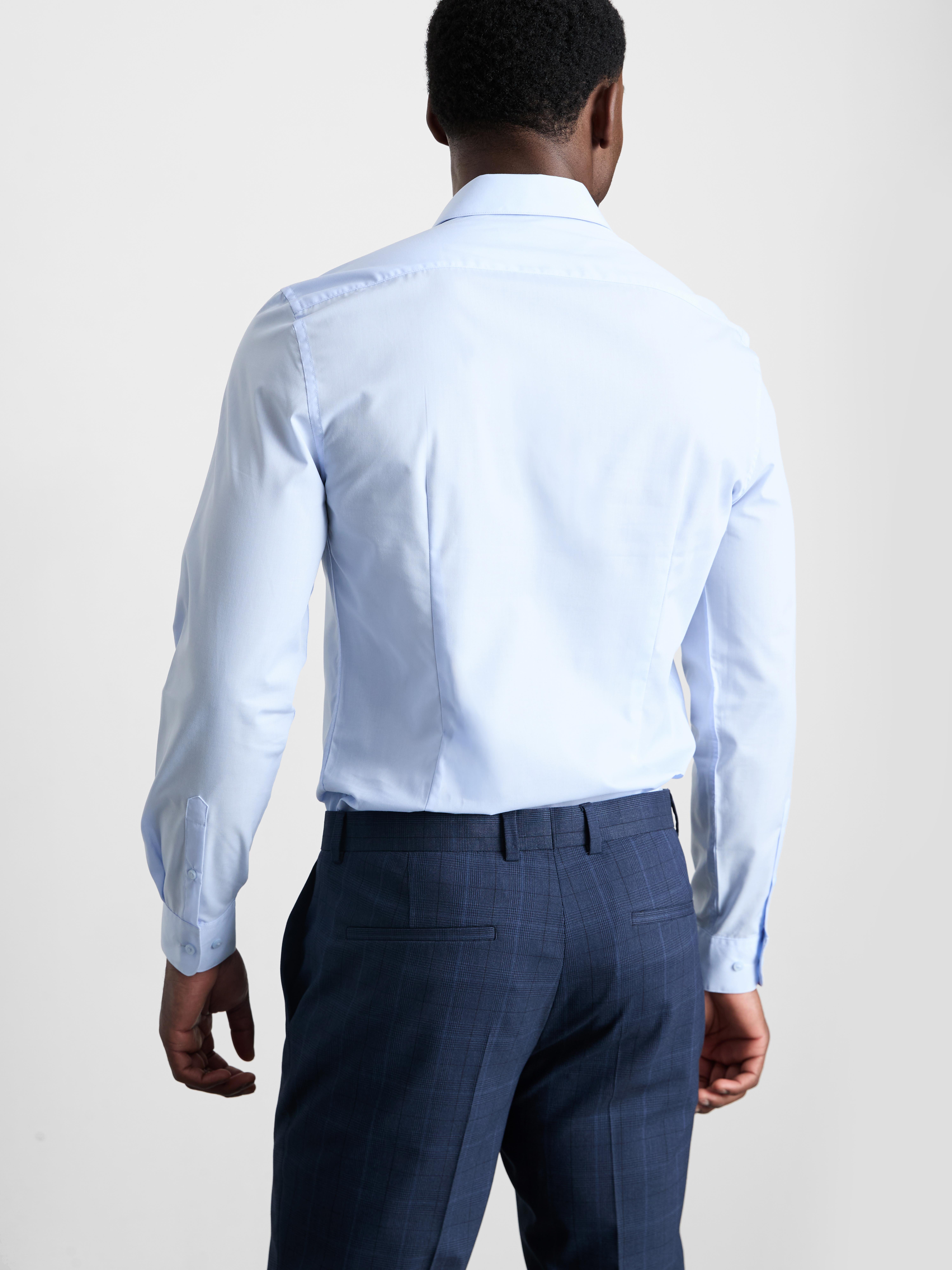 Slim-Fit Formal Shirt - Blue