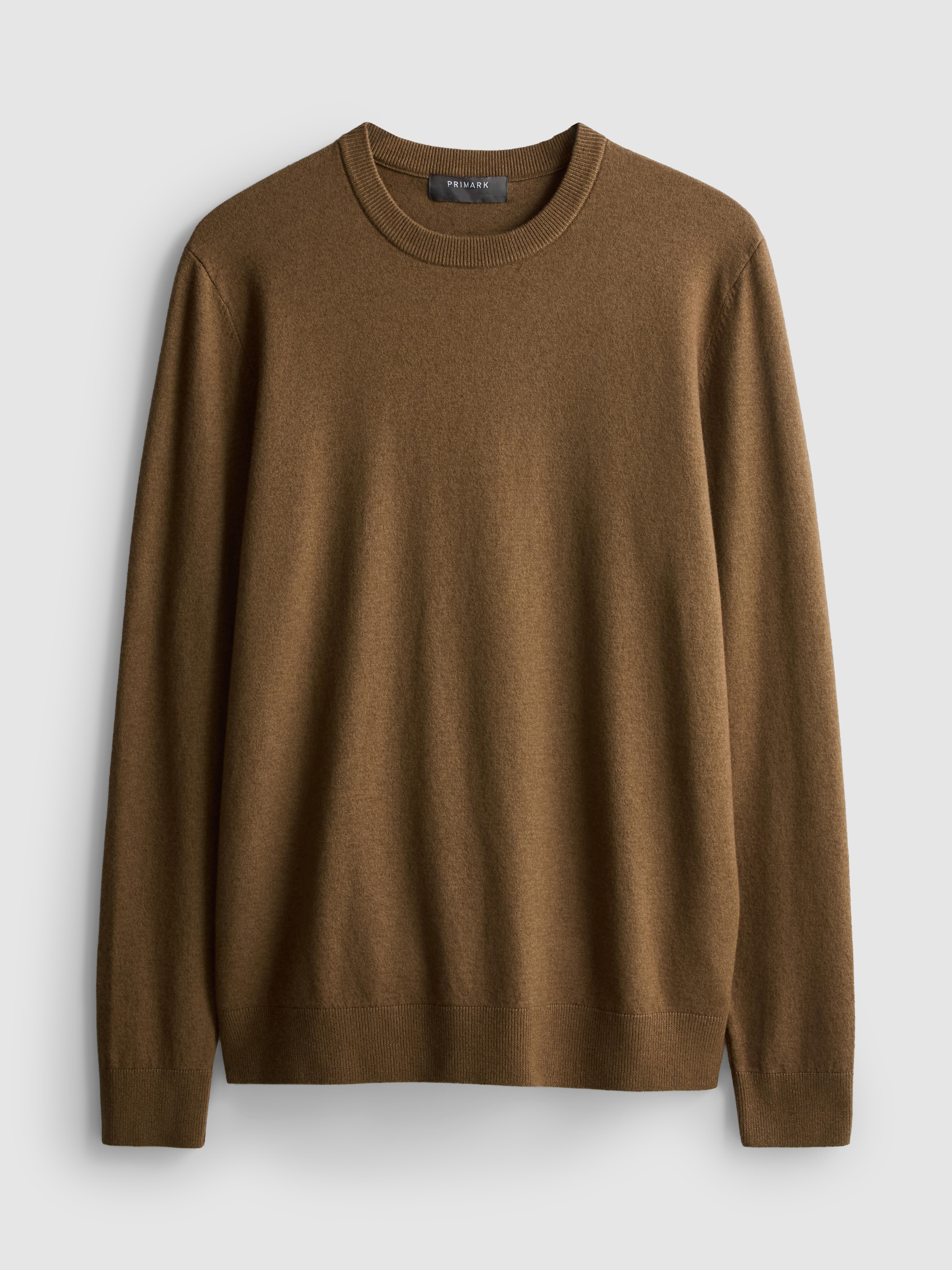 Crew Neck Sweater - Tan