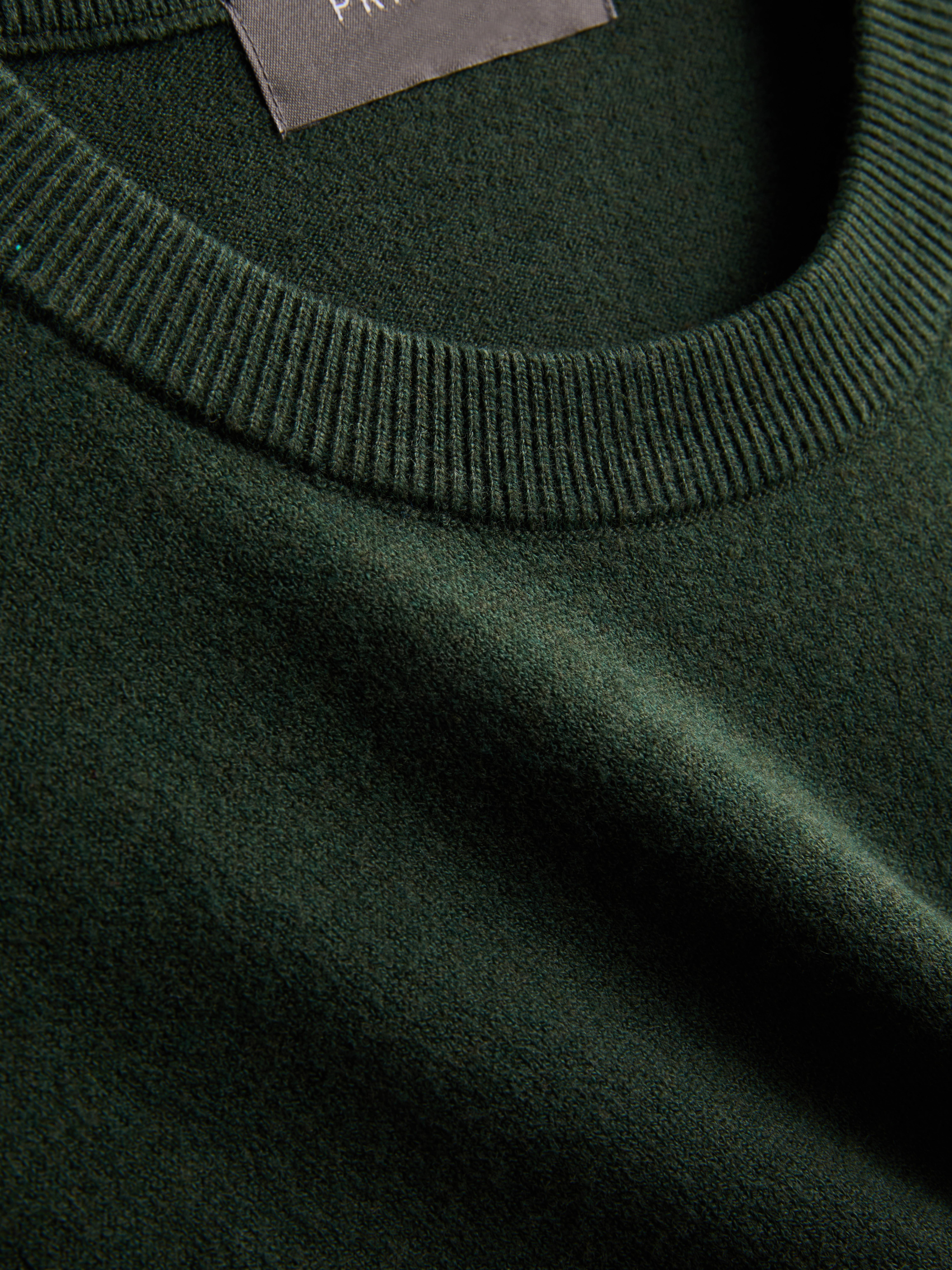 Crew Neck Sweater - Green