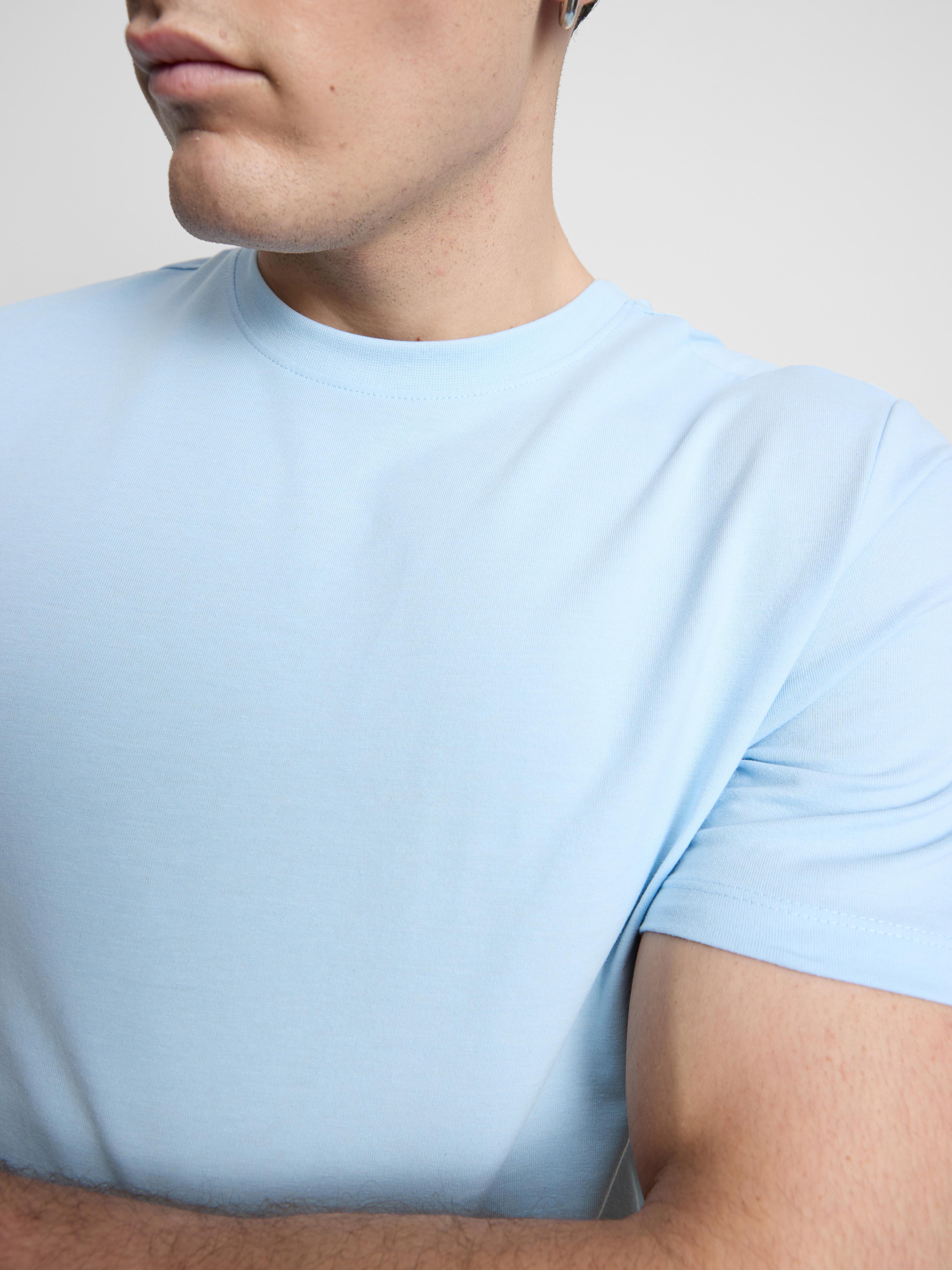 Slim-Fit Stretch T-Shirt - Light Blue