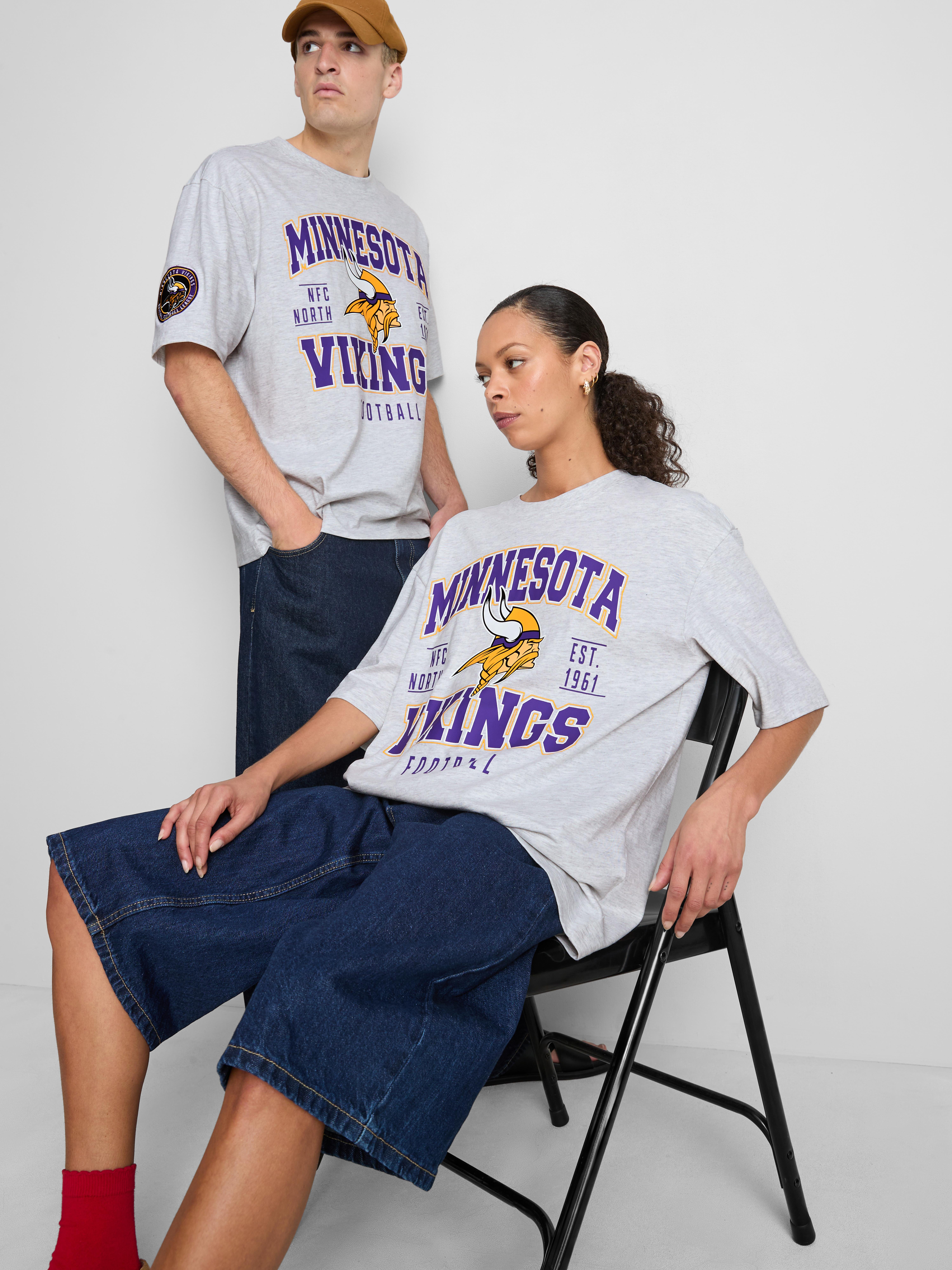 Minnesota Vikings Graphic T-Shirt - Gray Heather