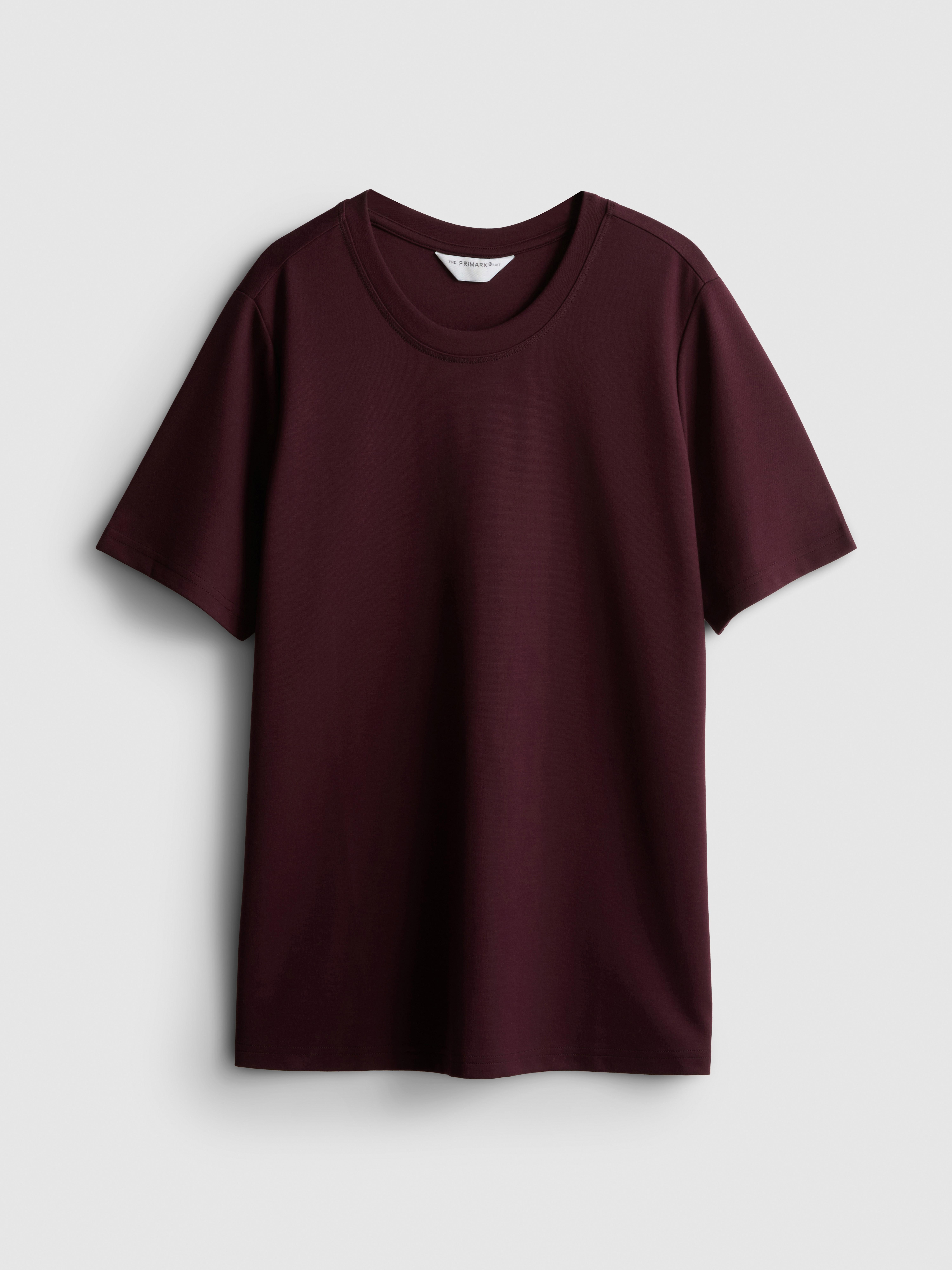 The Edit Ultimate Slim Fit Tee - Wine