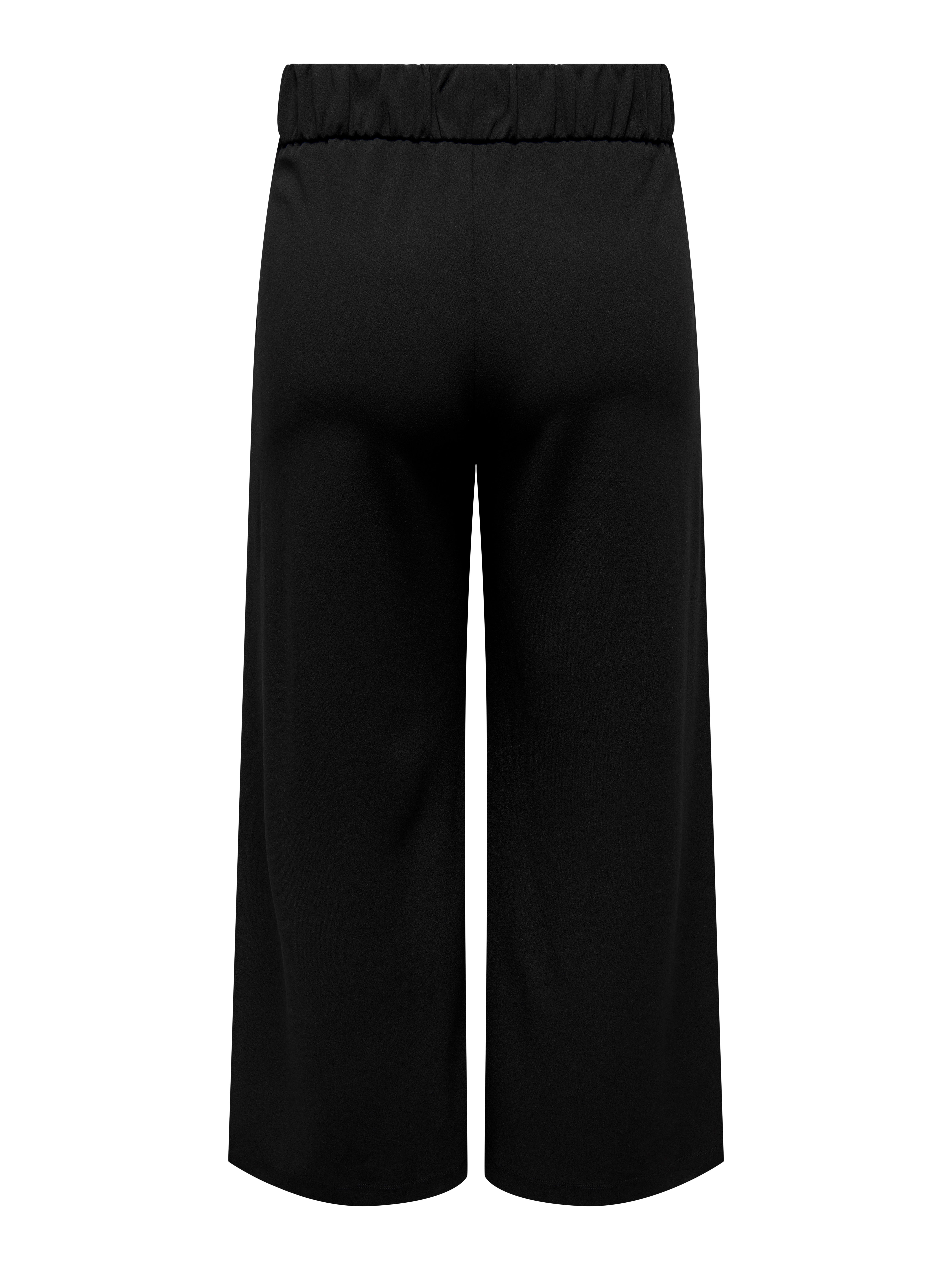 CARSTILLA Regular Fit Wide-leg trousers Black