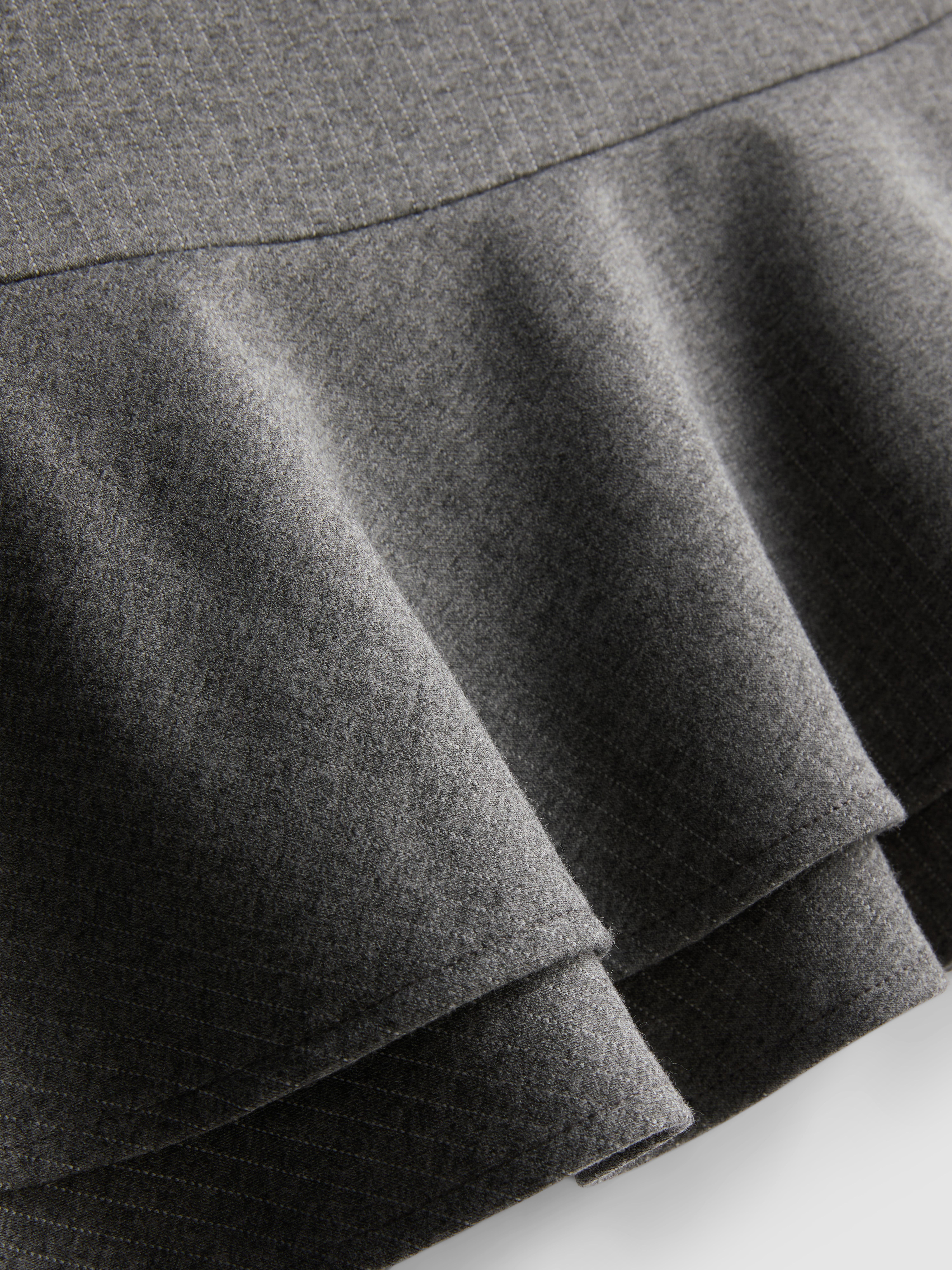 Jersey Mini Rara Skirt - Gray