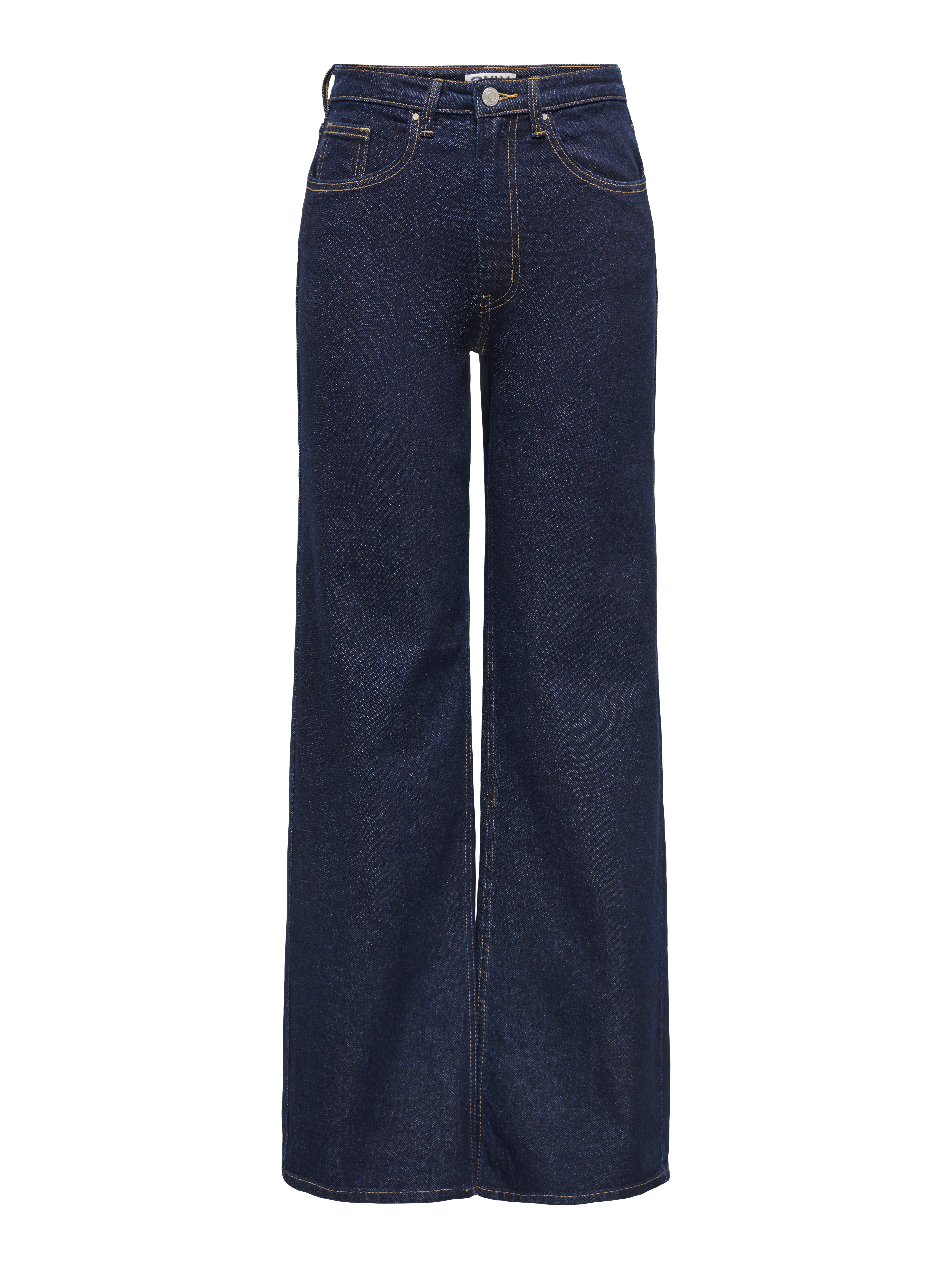 ONLJUICY High waist Wide Leg Fit Jeans Dark Blue Denim