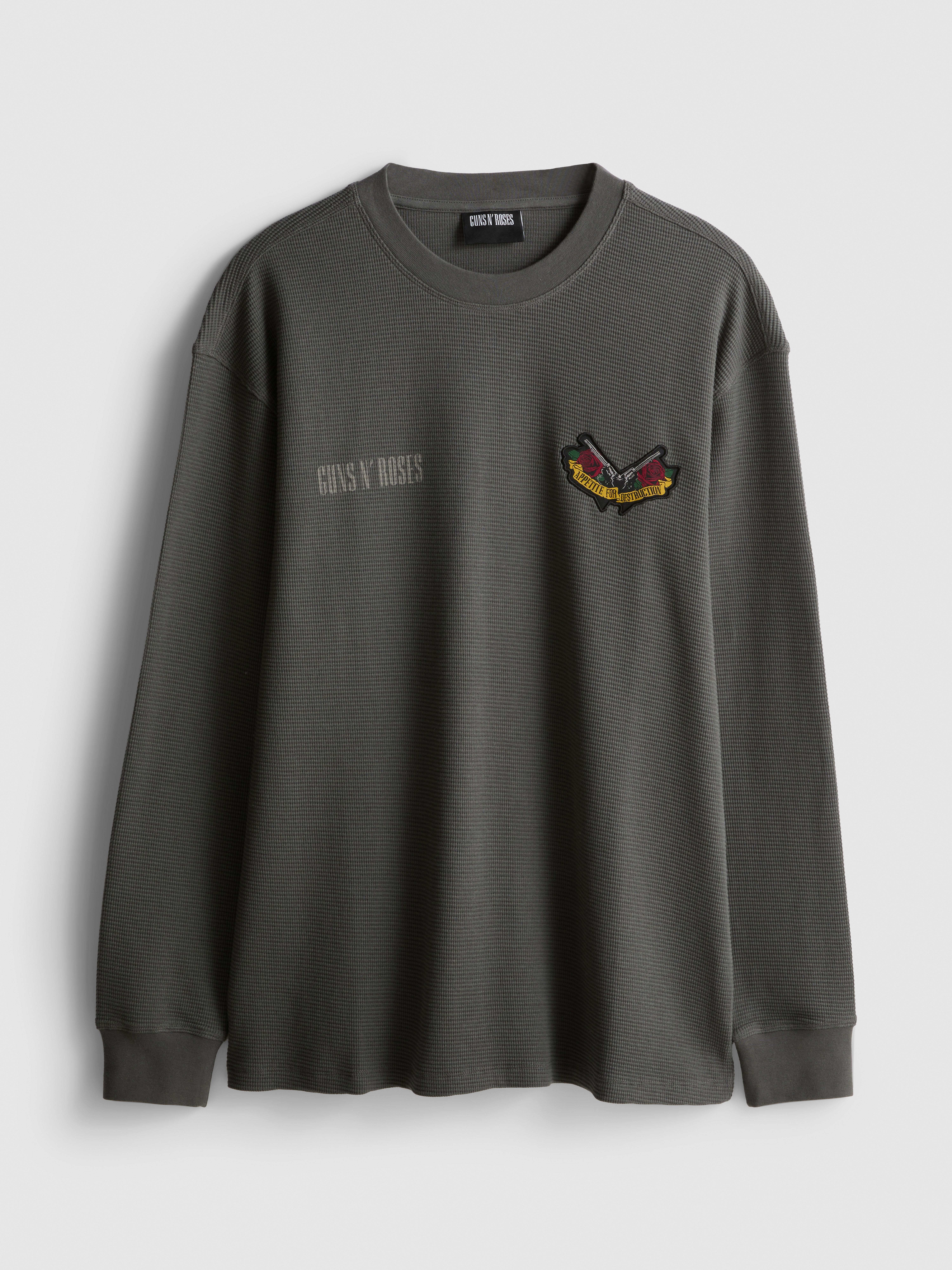 Guns N’ Roses Cotton Rich Long Sleeve T-Shirt - Gray