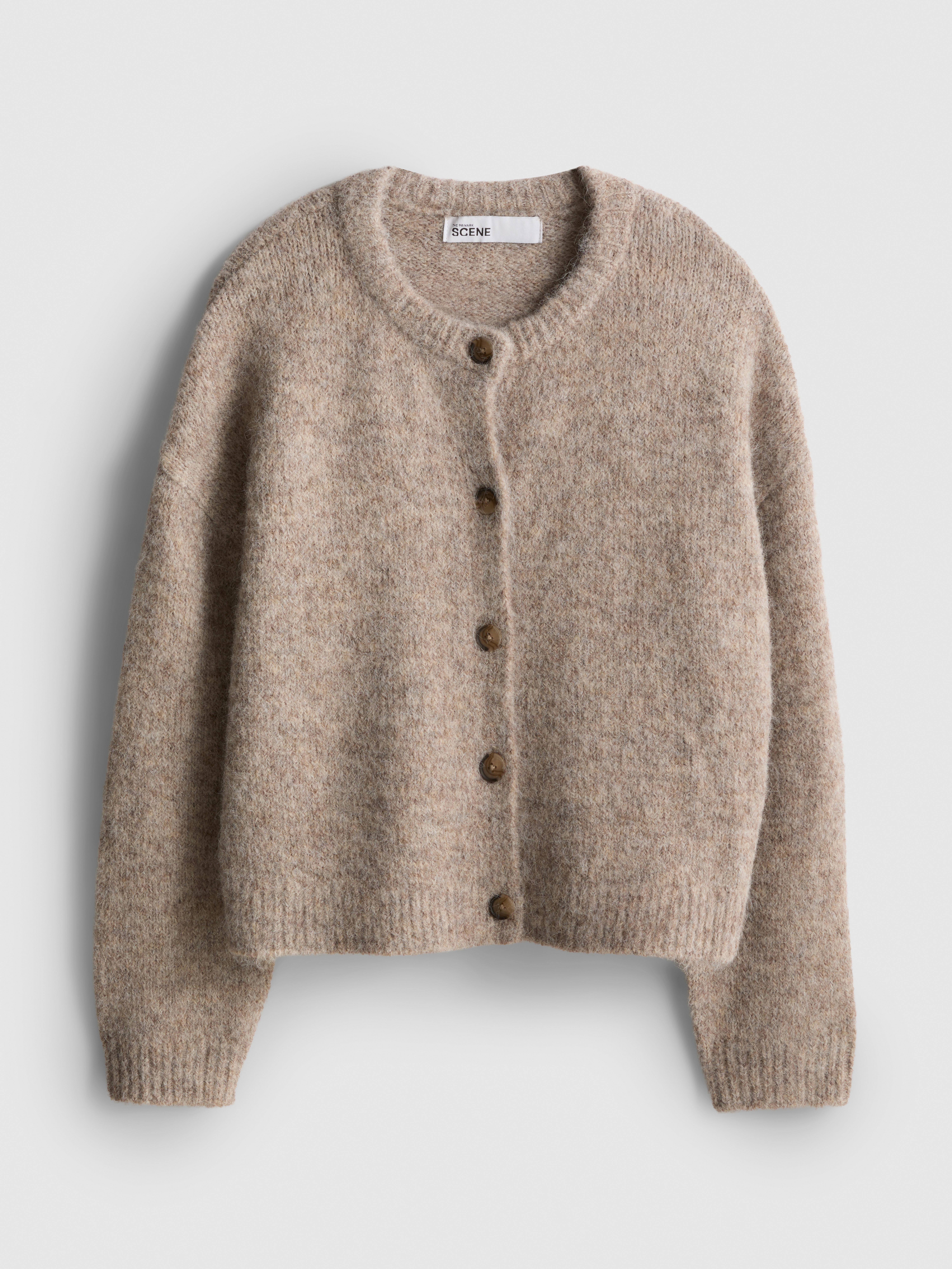 The Primark Scene | Boxy Knitted Cardigan - Taupe