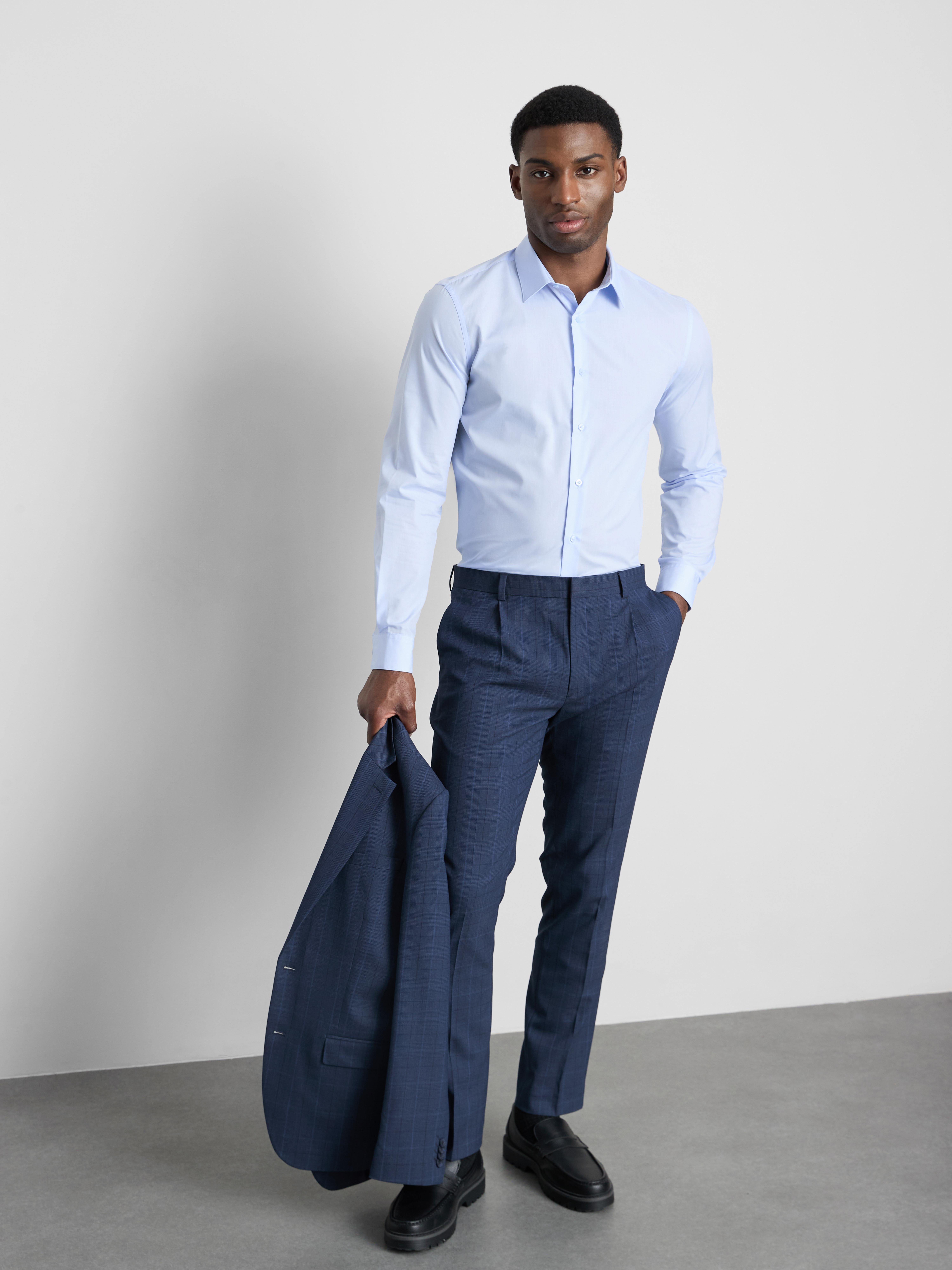 Slim-Fit Formal Shirt - Blue