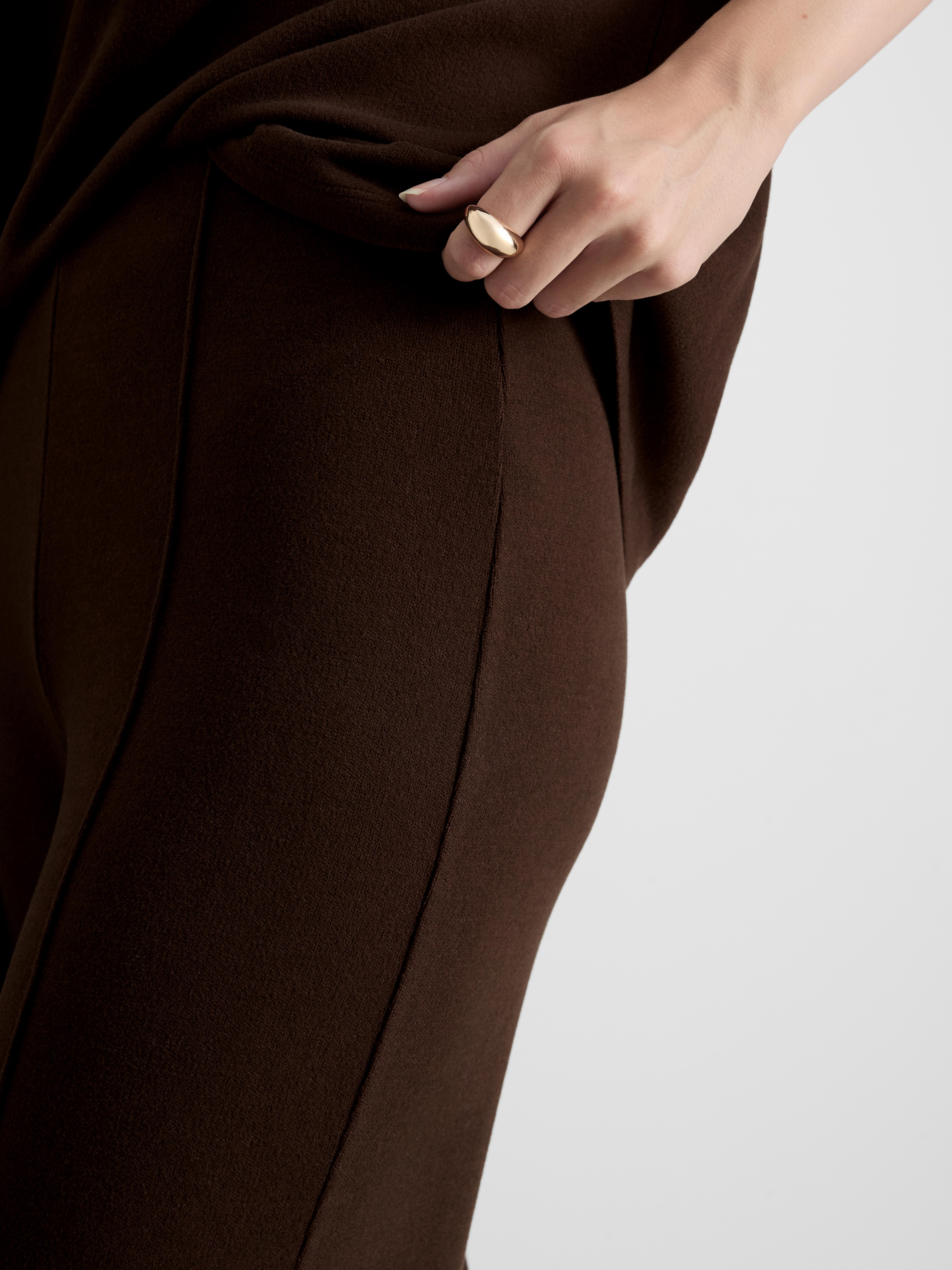 Cozy Wide Leg Sweatpants - Chocolate
