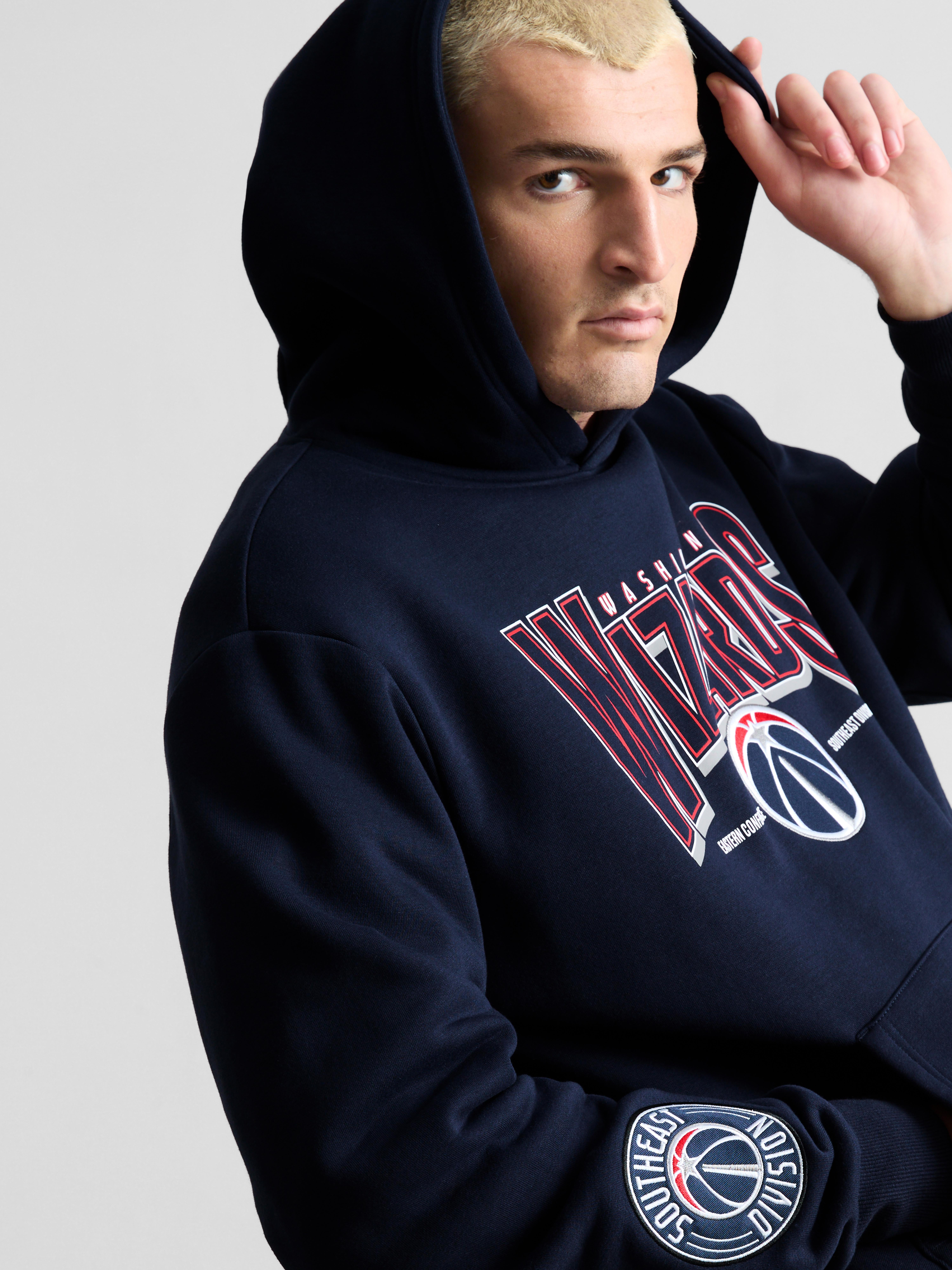 NBA Washington Wizards Cotton-Rich Hoodie - Navy