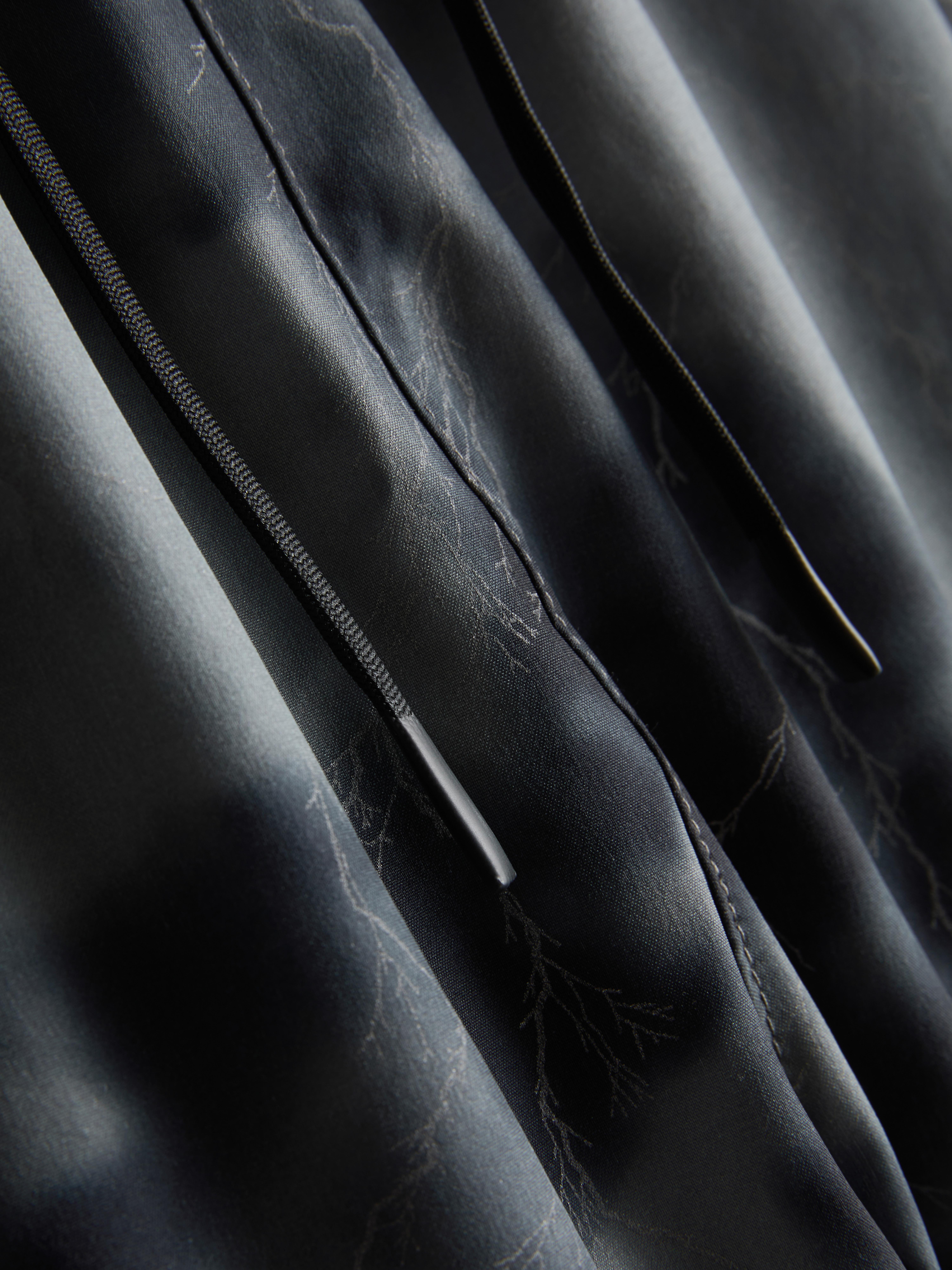 Reflective Printed Running Shorts - Black