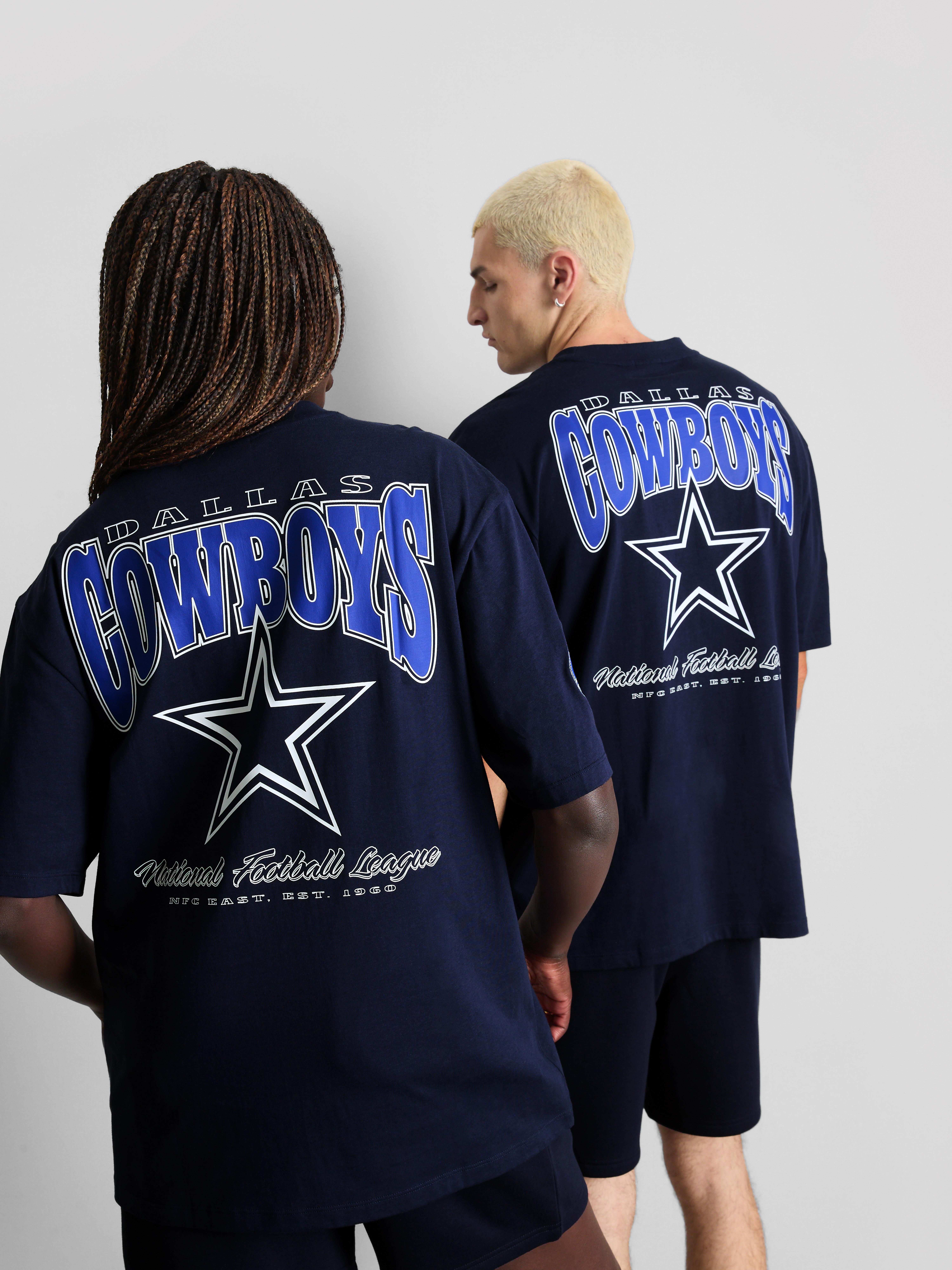 NFL Dallas Cowboys Pure Cotton Graphic T-Shirt - Navy