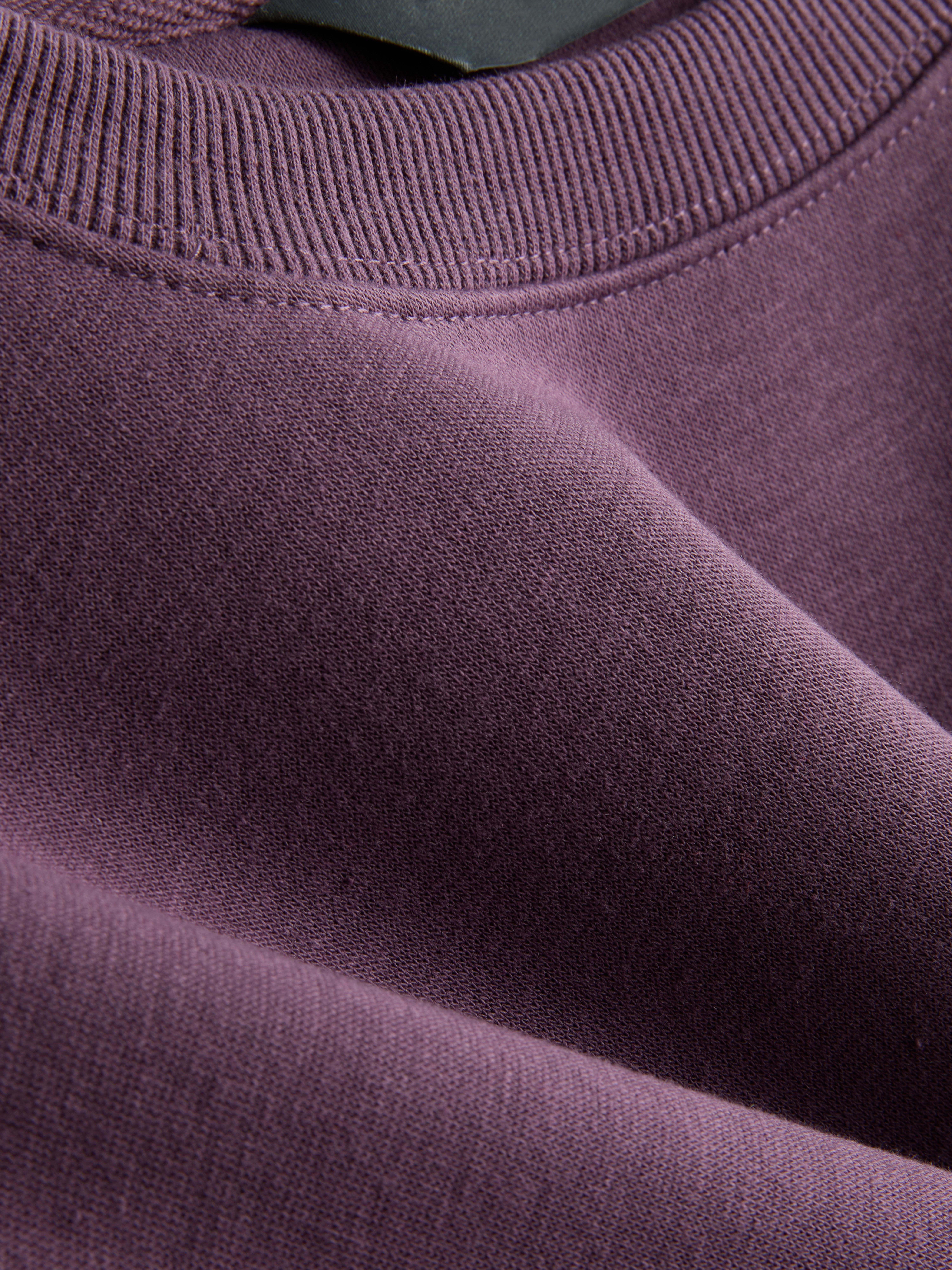 Essential Cotton Blend Sweatshirt - Purple