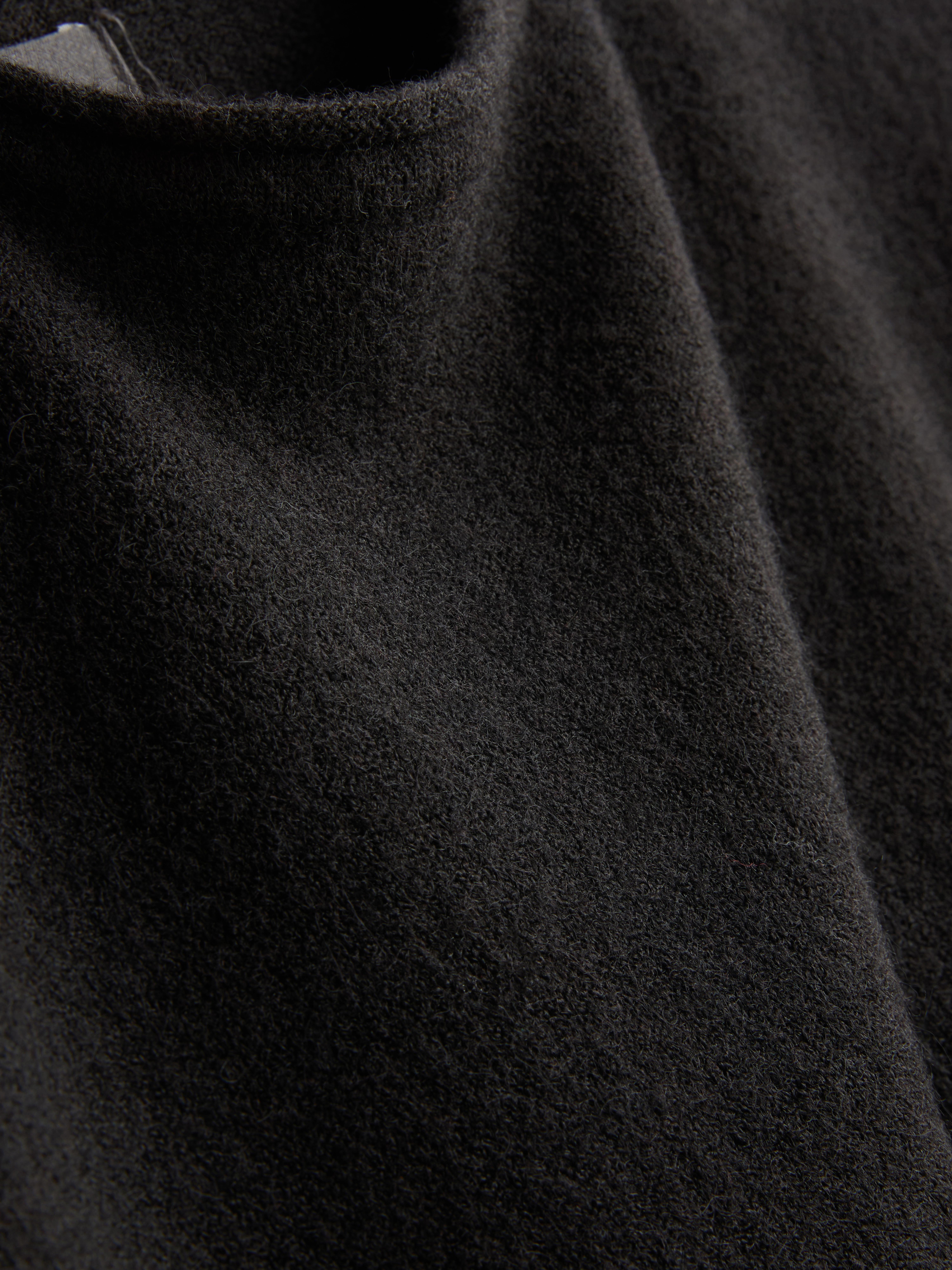 Relaxed Lace-Hem Sweater - Black