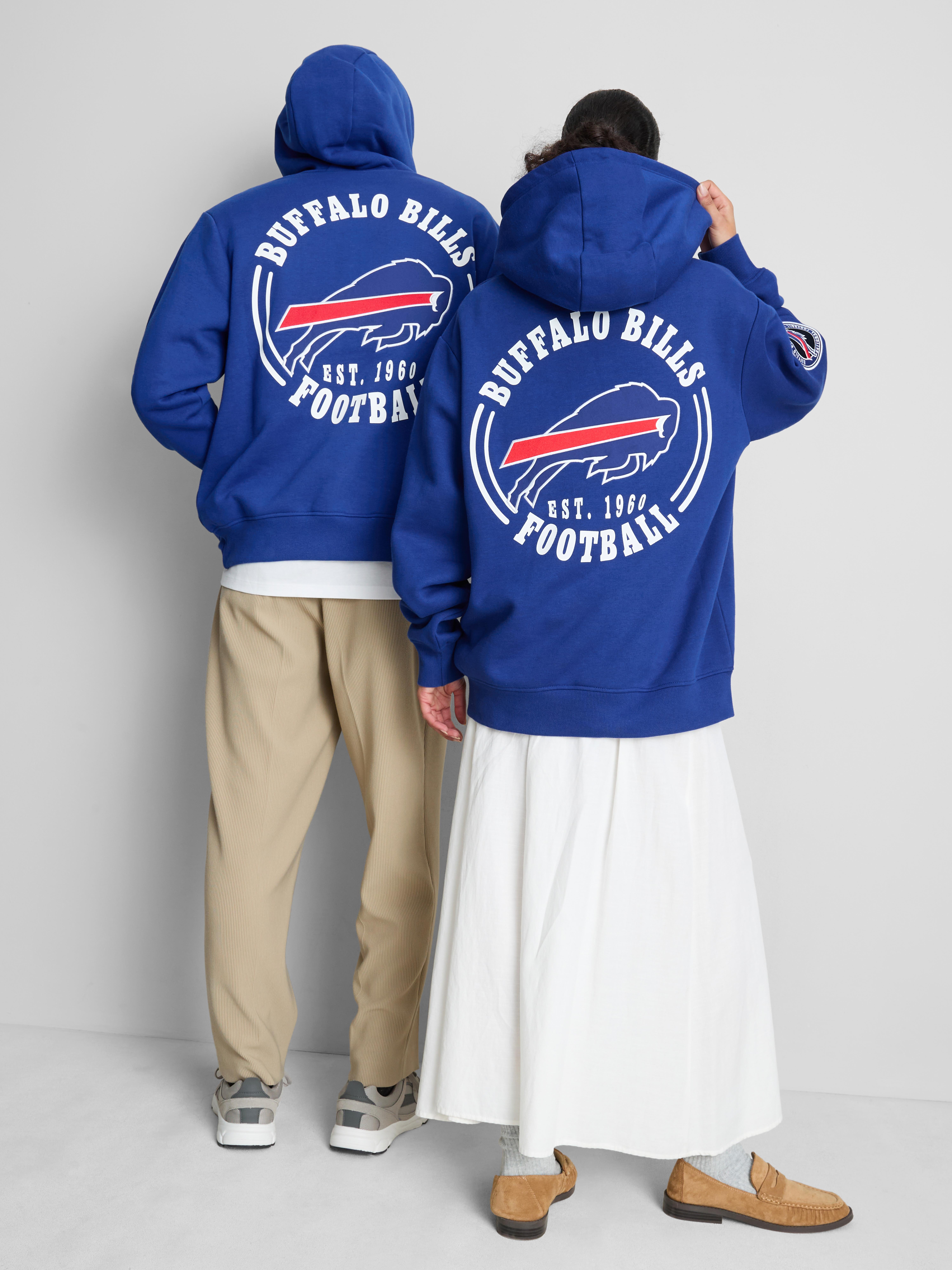 NFL Buffalo Bills Cotton-Rich Hoodie - Blue