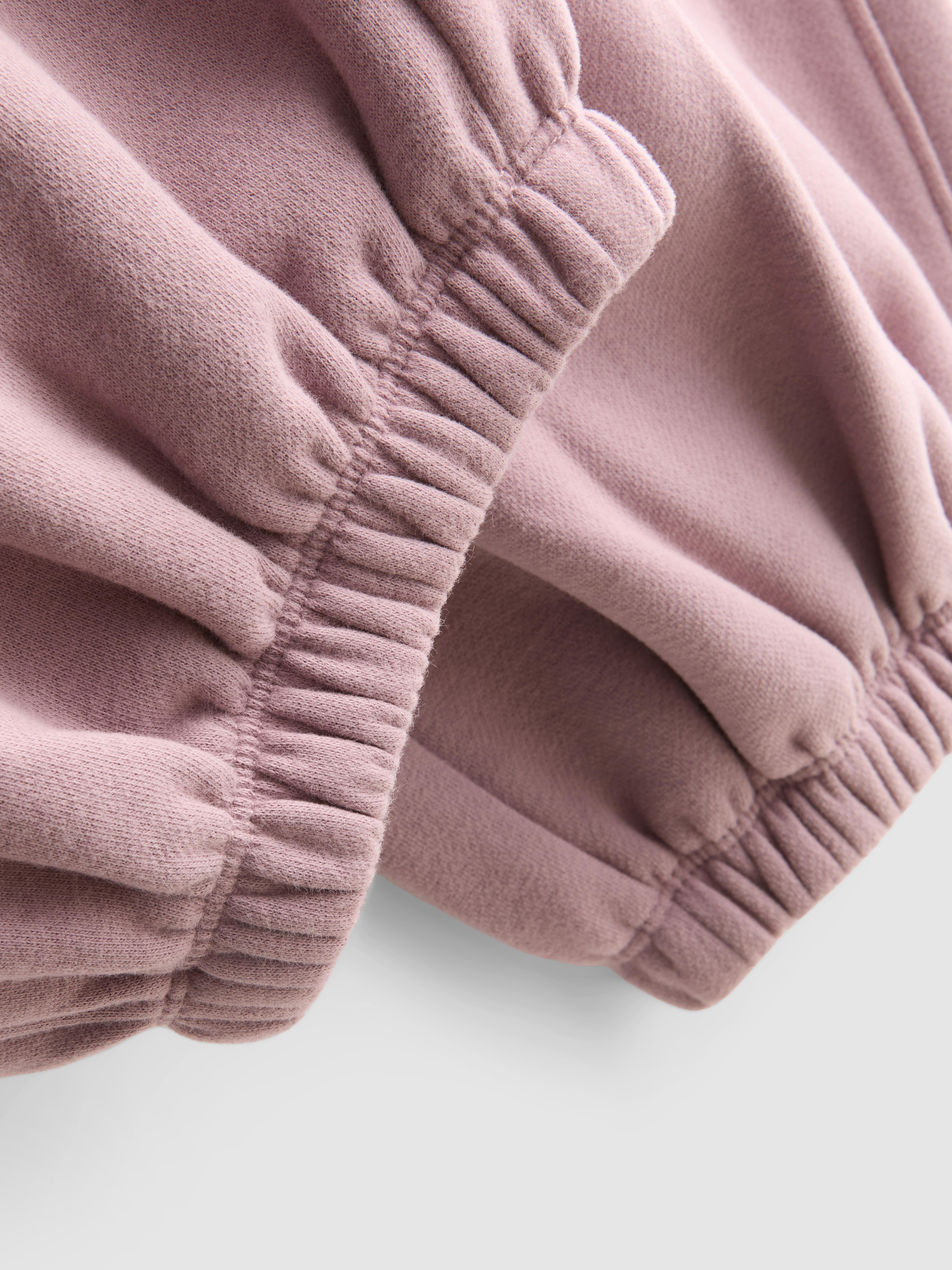Cotton-Rich Relaxed Cuffed Joggers - Pink