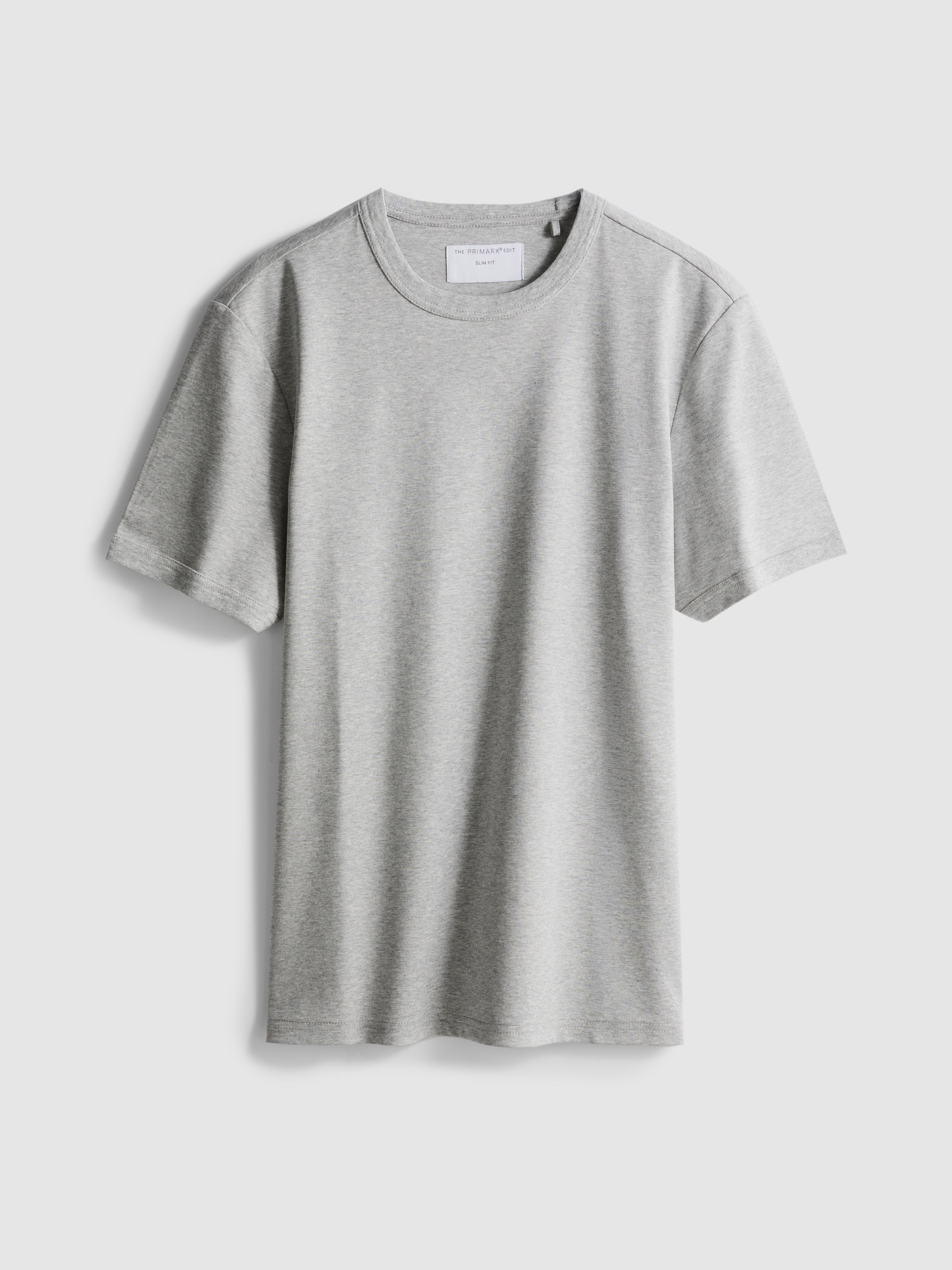 The Edit Slim-Fit Cotton T-Shirt - Gray Heather