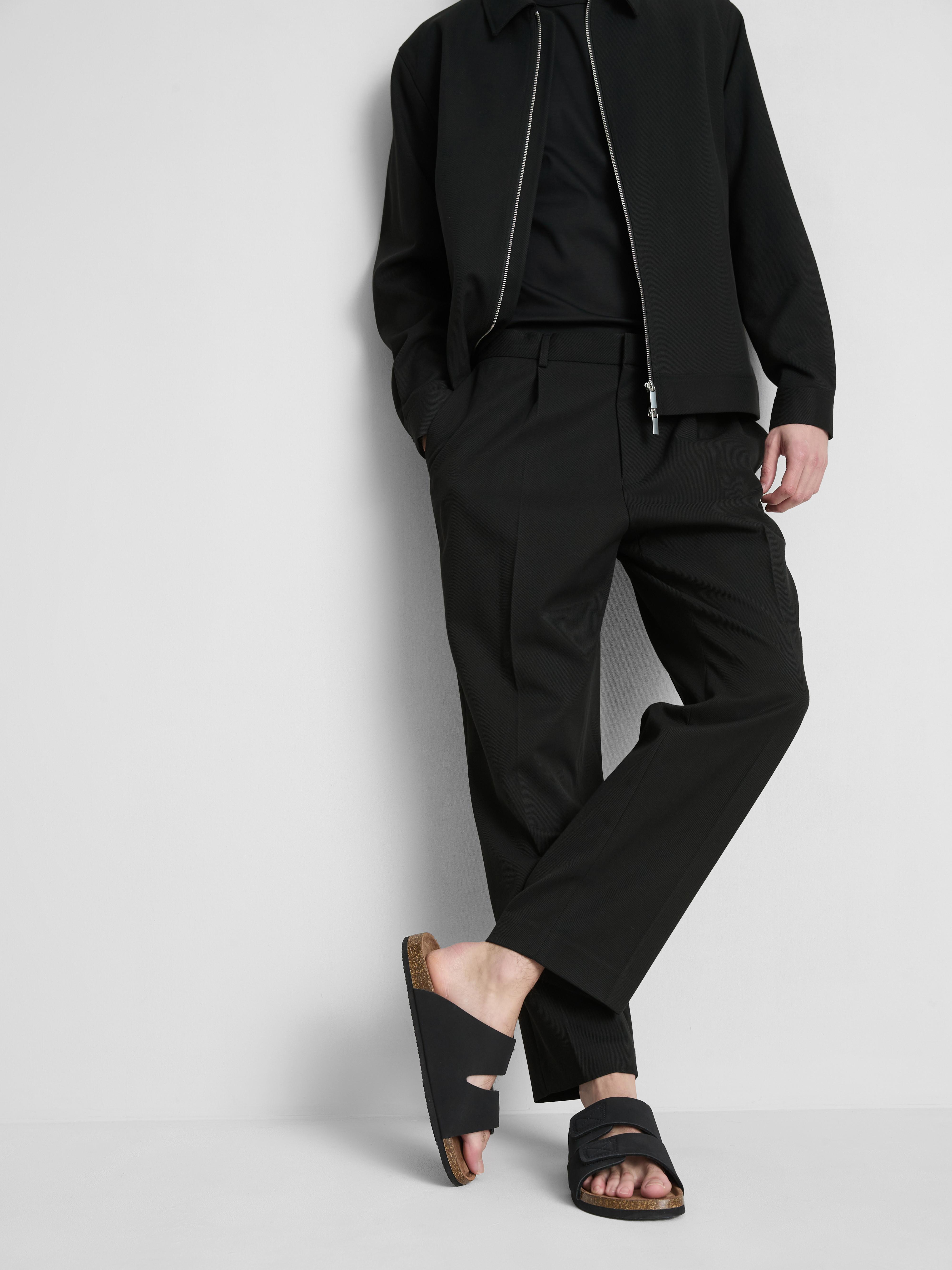 The Edit Twill Pants - Black
