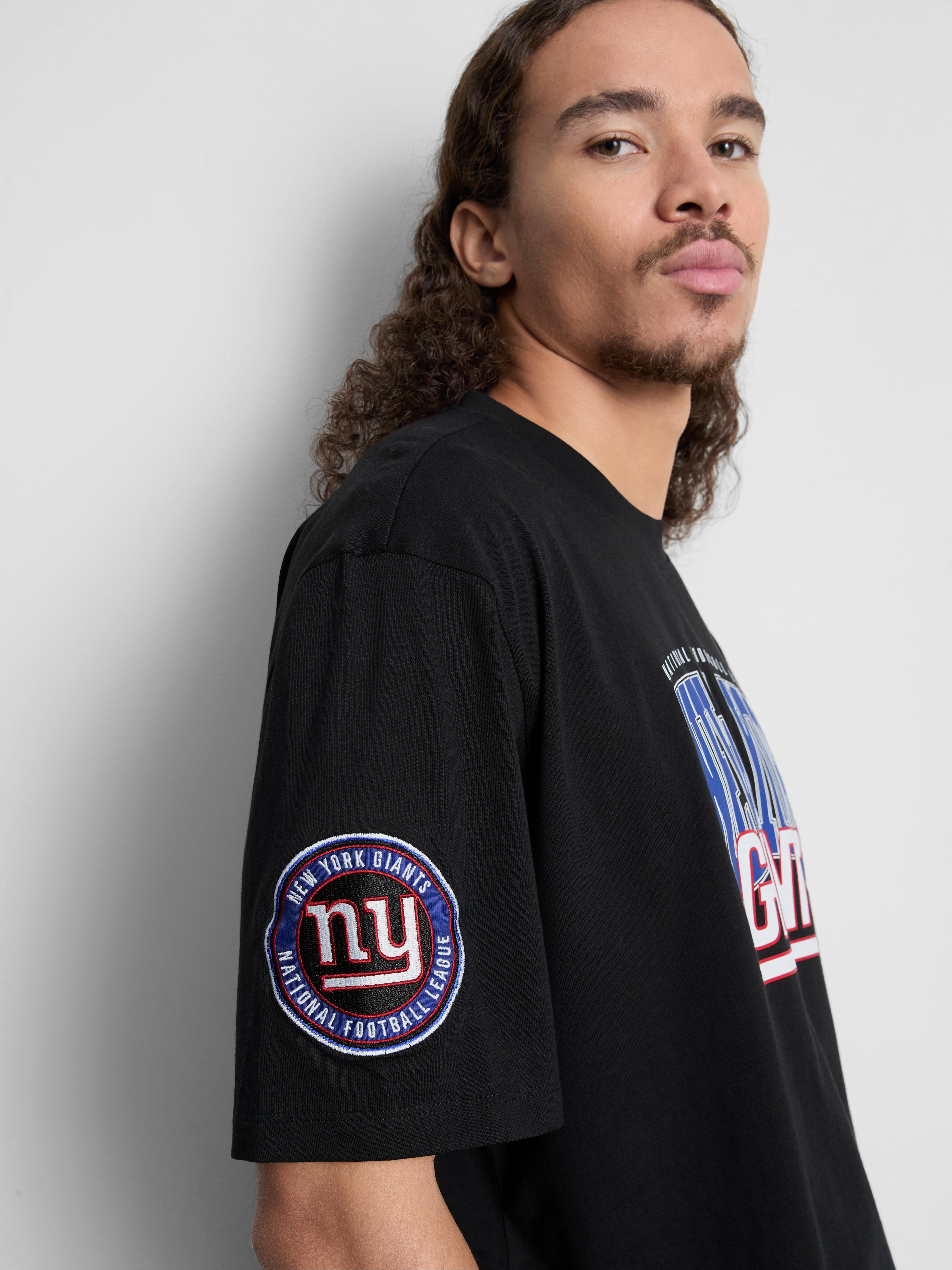 NFL New York Giants Pure Cotton Graphic T-Shirt - Black