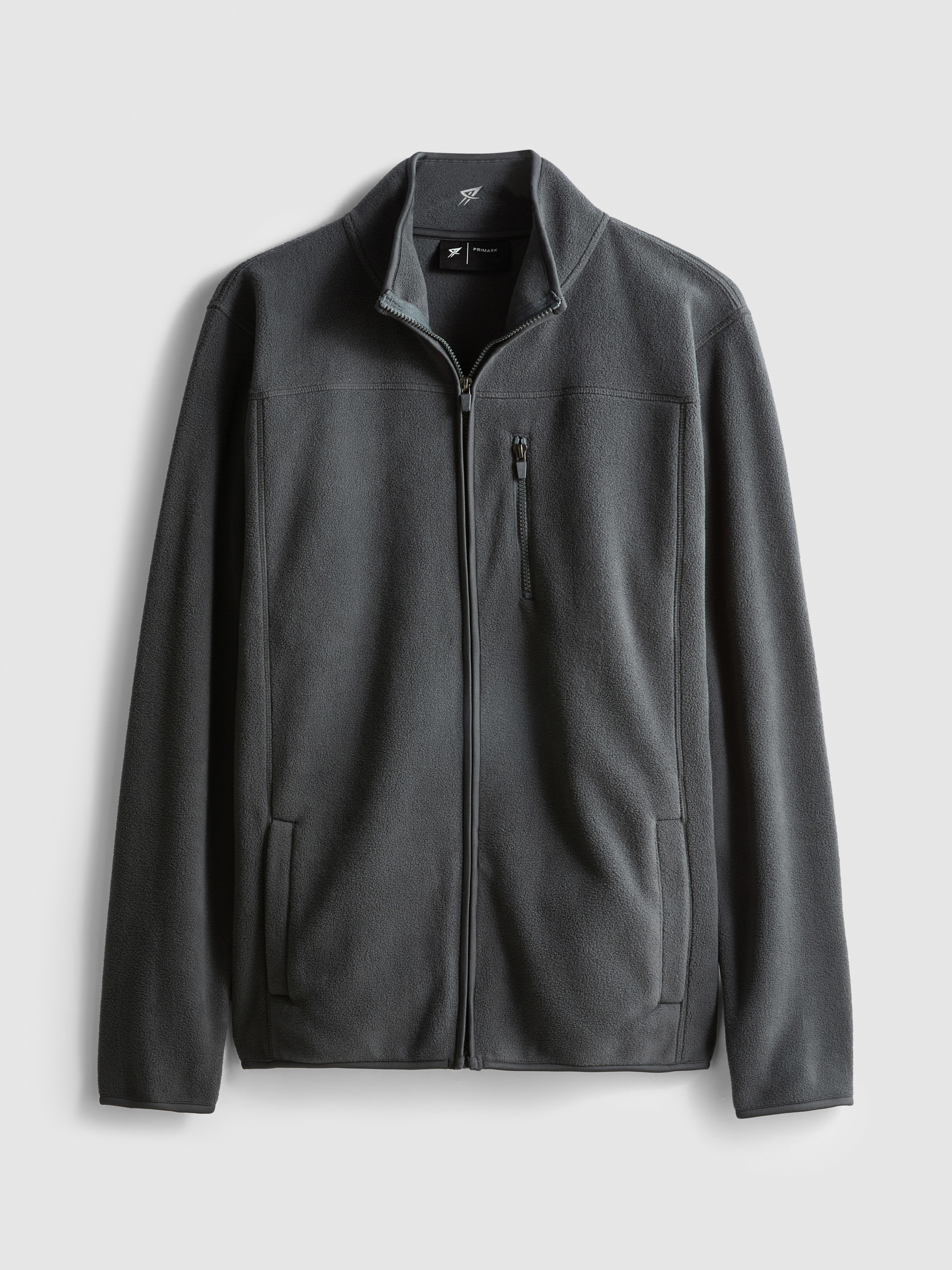 Zip-Up Fleece Jacket - Charcoal