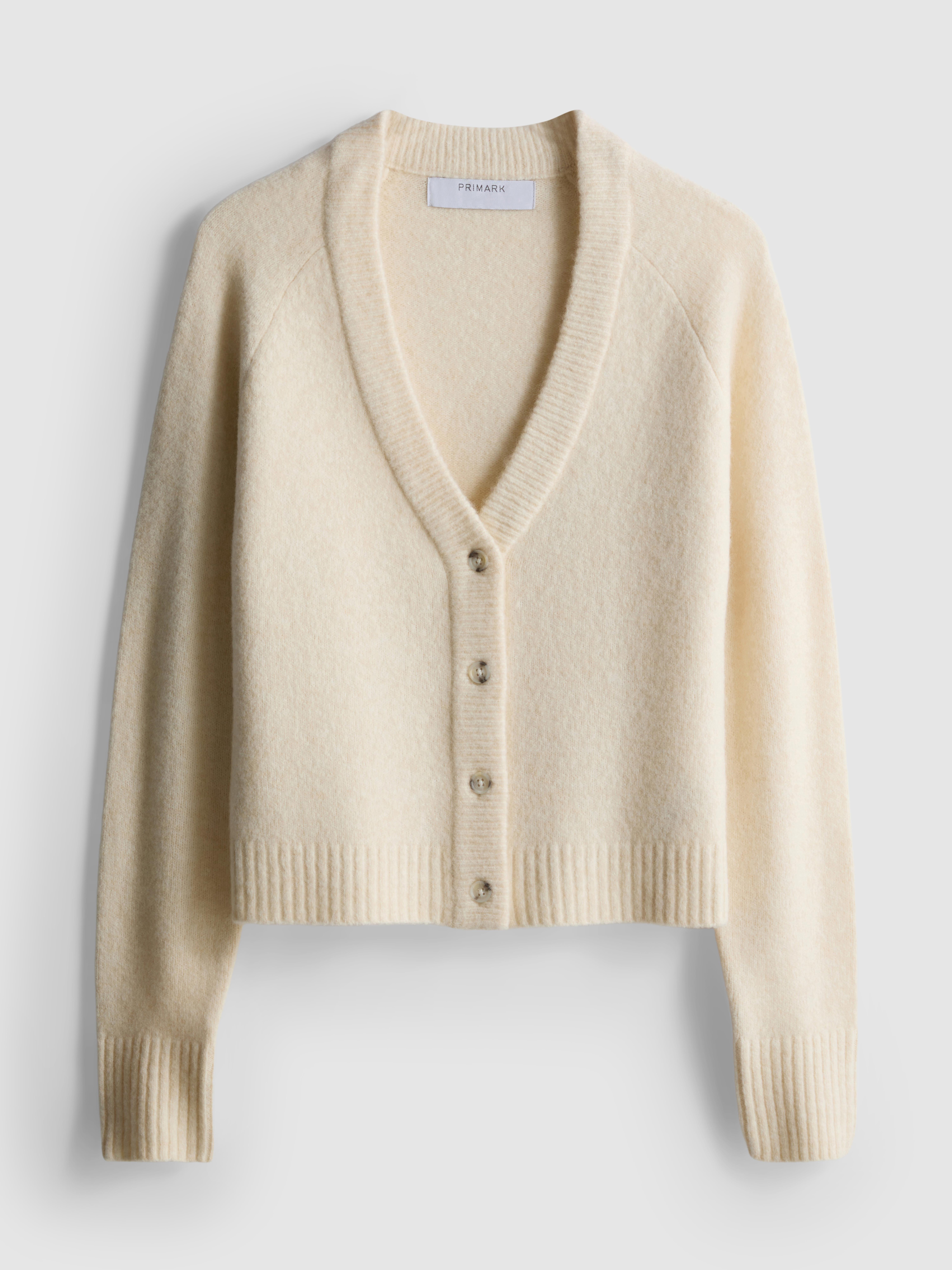 V-Neck Cardigan - Ivory