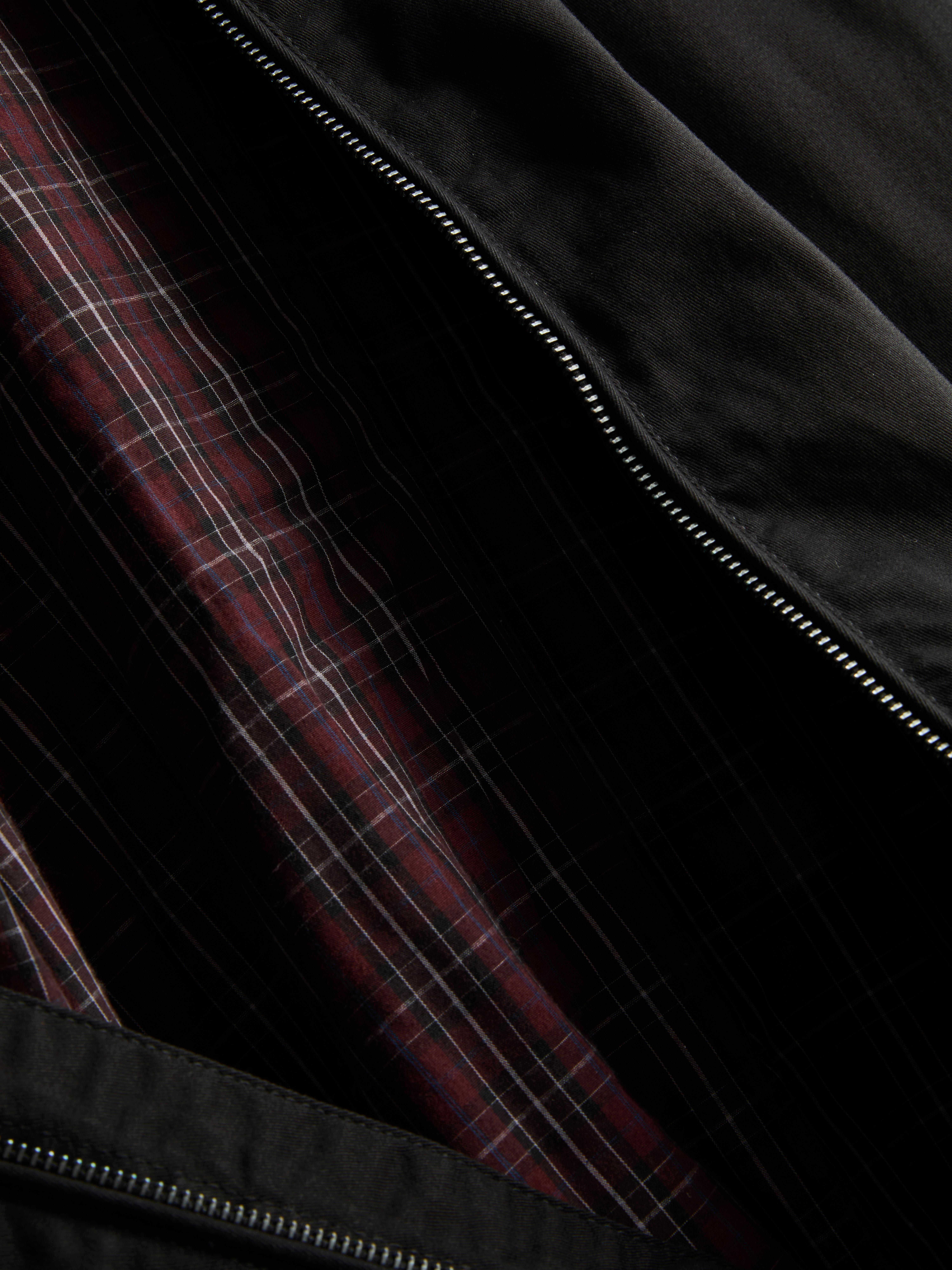 Collared Harrington Jacket - Black
