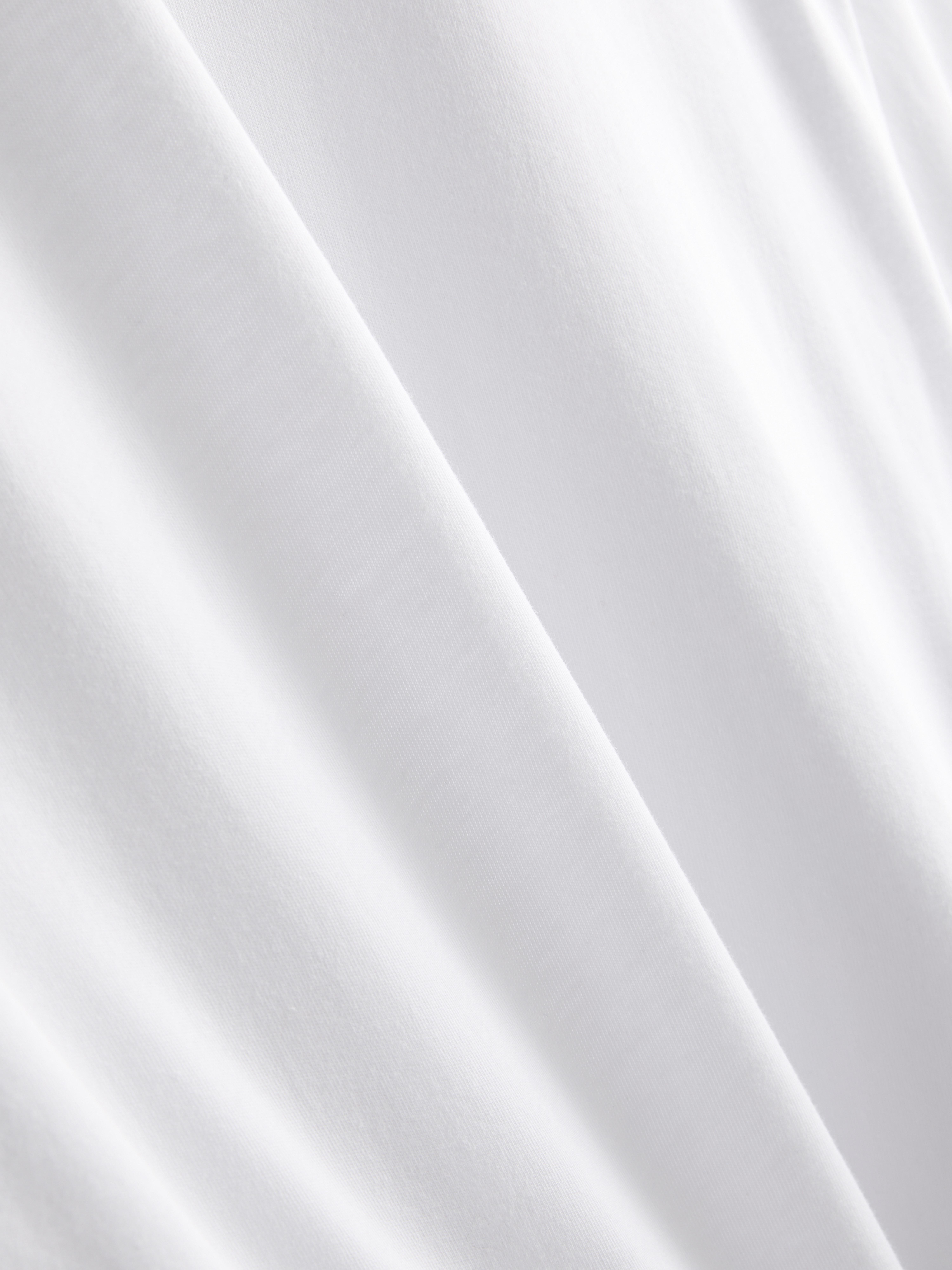 Pure Cotton Relaxed Bell Sleeve Tee - White