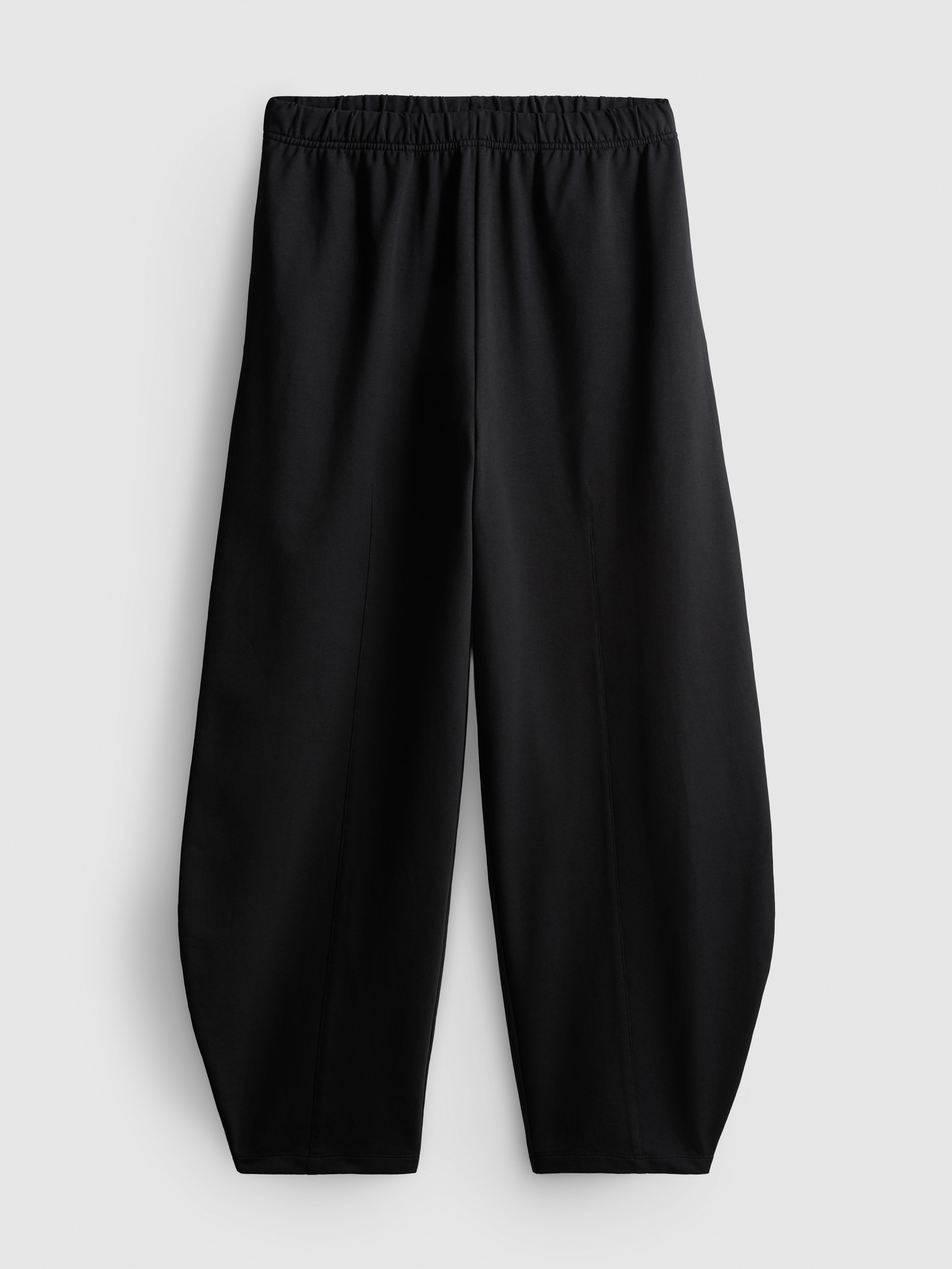Cotton Rich Barrel Leg Joggers - Black