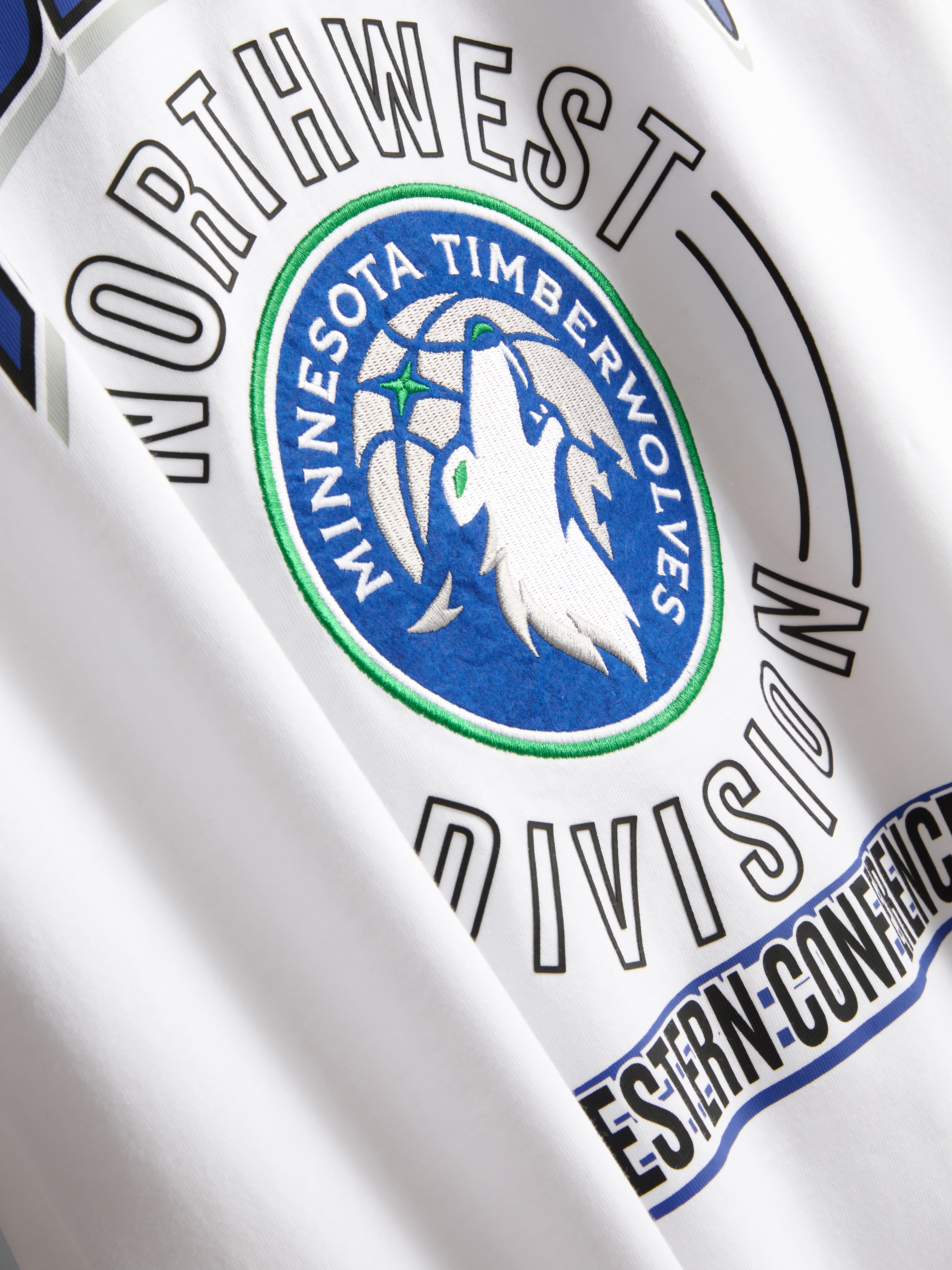 NBA Minnesota Timberwolves Pure Cotton T-Shirt - White