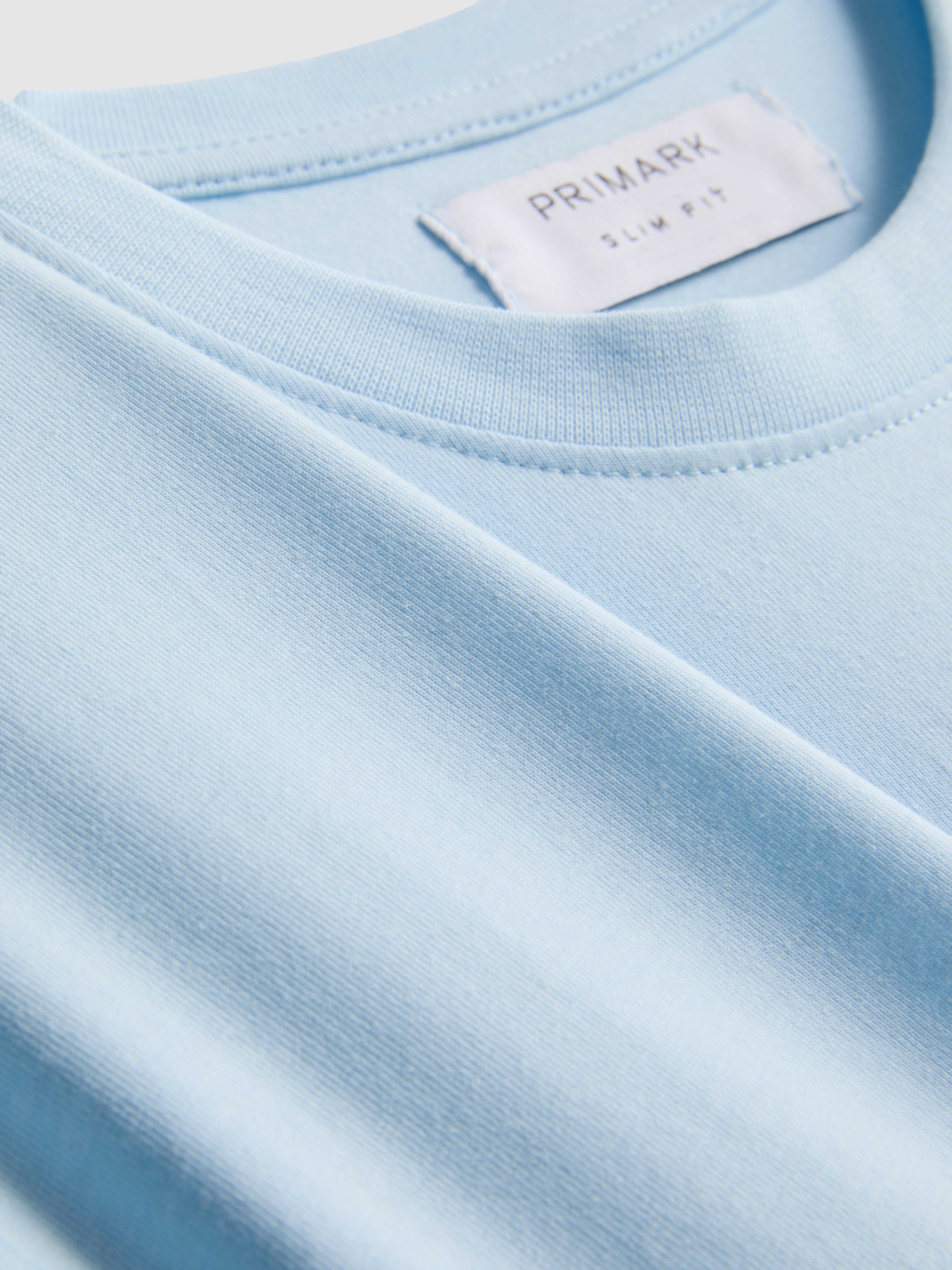 Slim-Fit Stretch T-Shirt - Light Blue