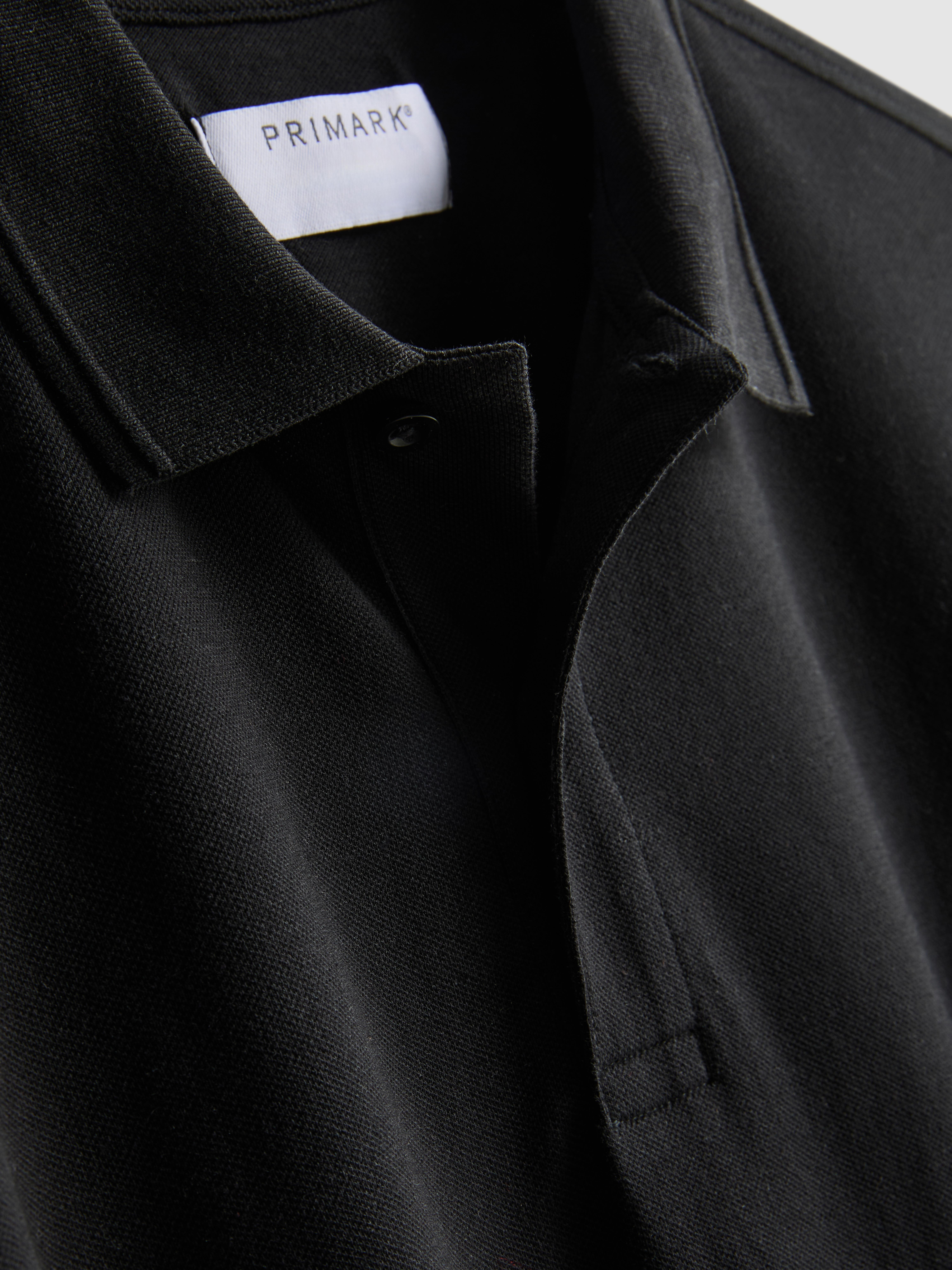 Short-Sleeve Polo Shirt - Black