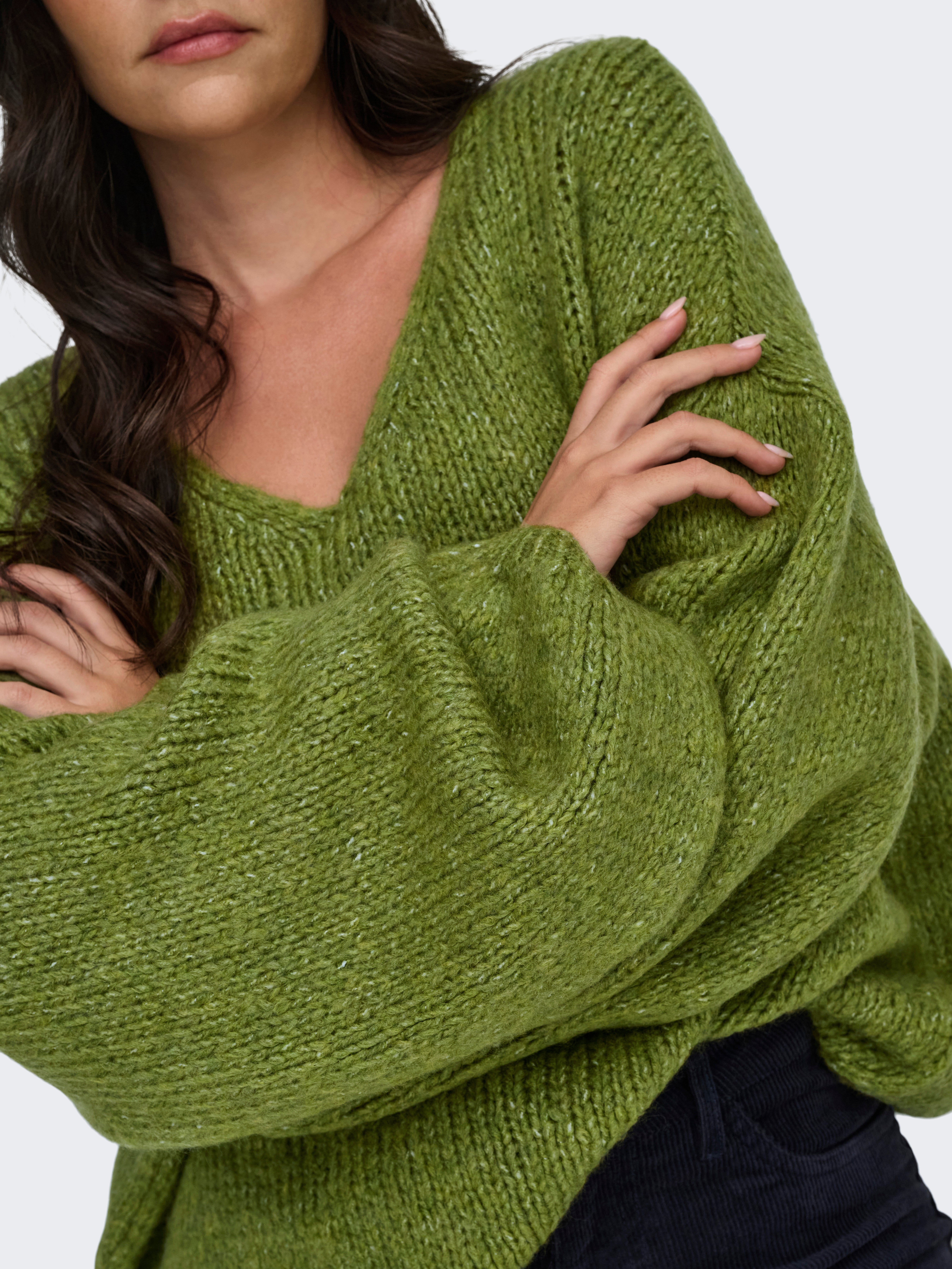 JDYDINEA Knitted pullover Fern