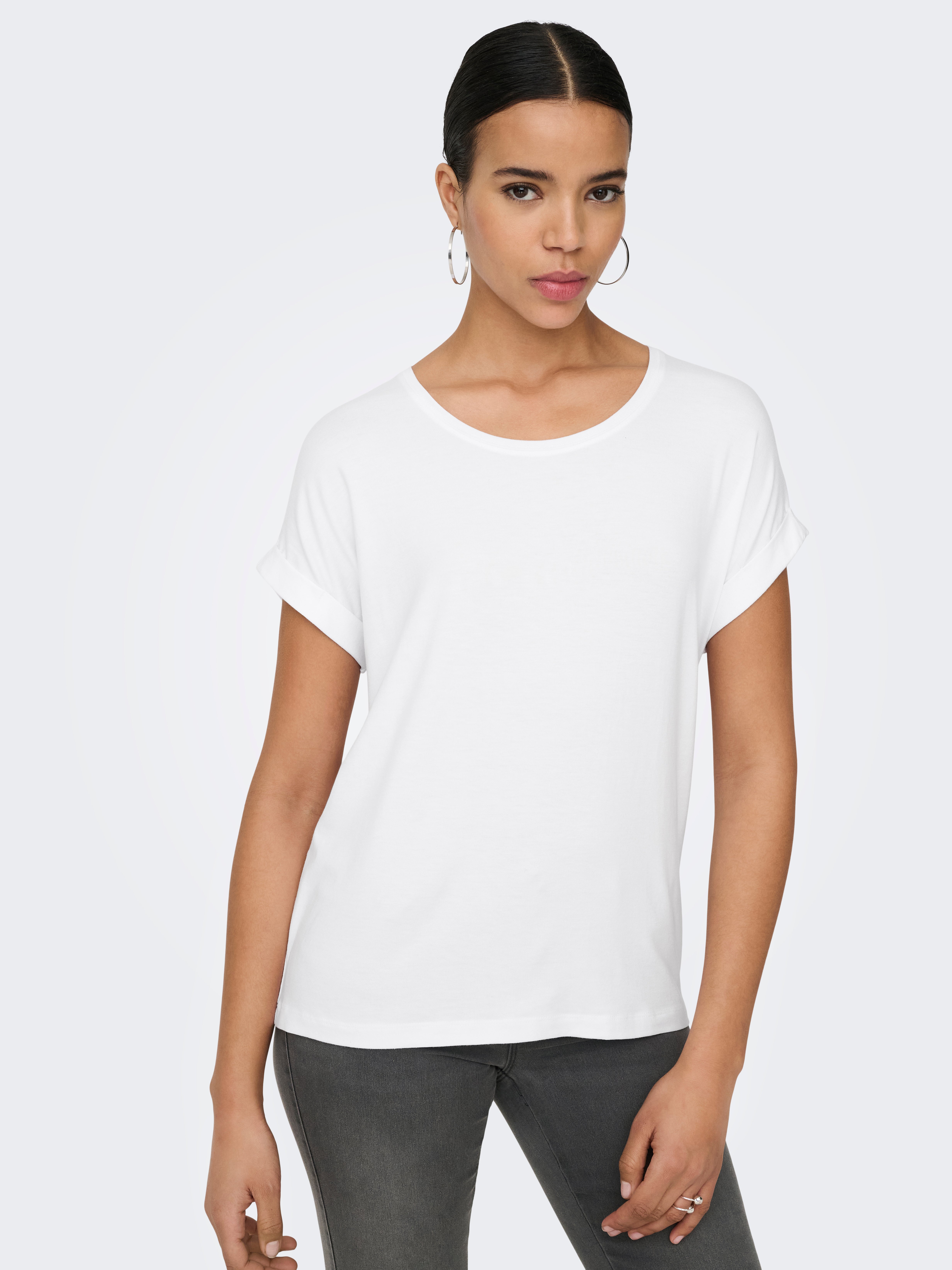 ONLMOSTER Top White