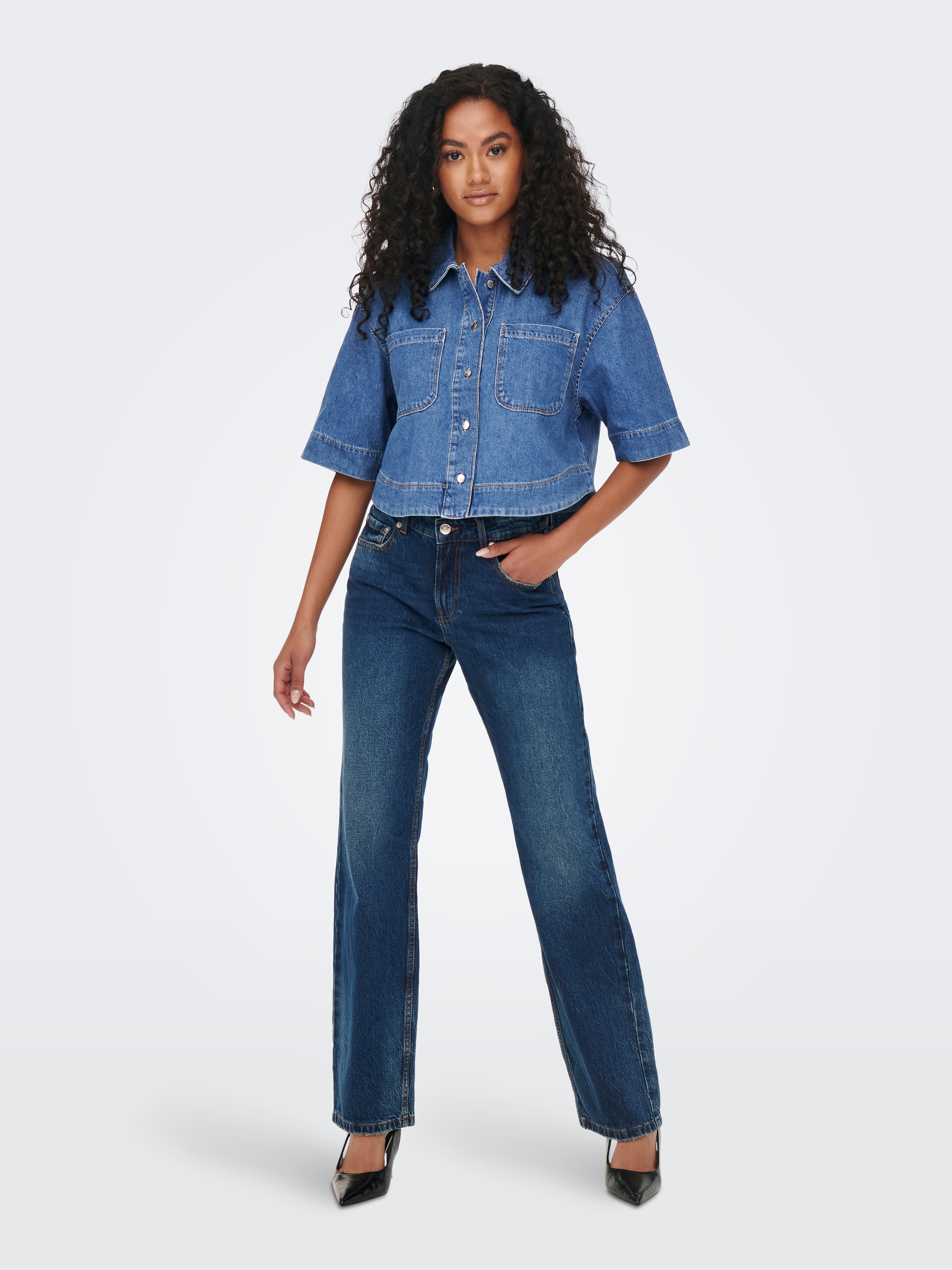 ONLCLEO Denim shirt Medium Blue Denim
