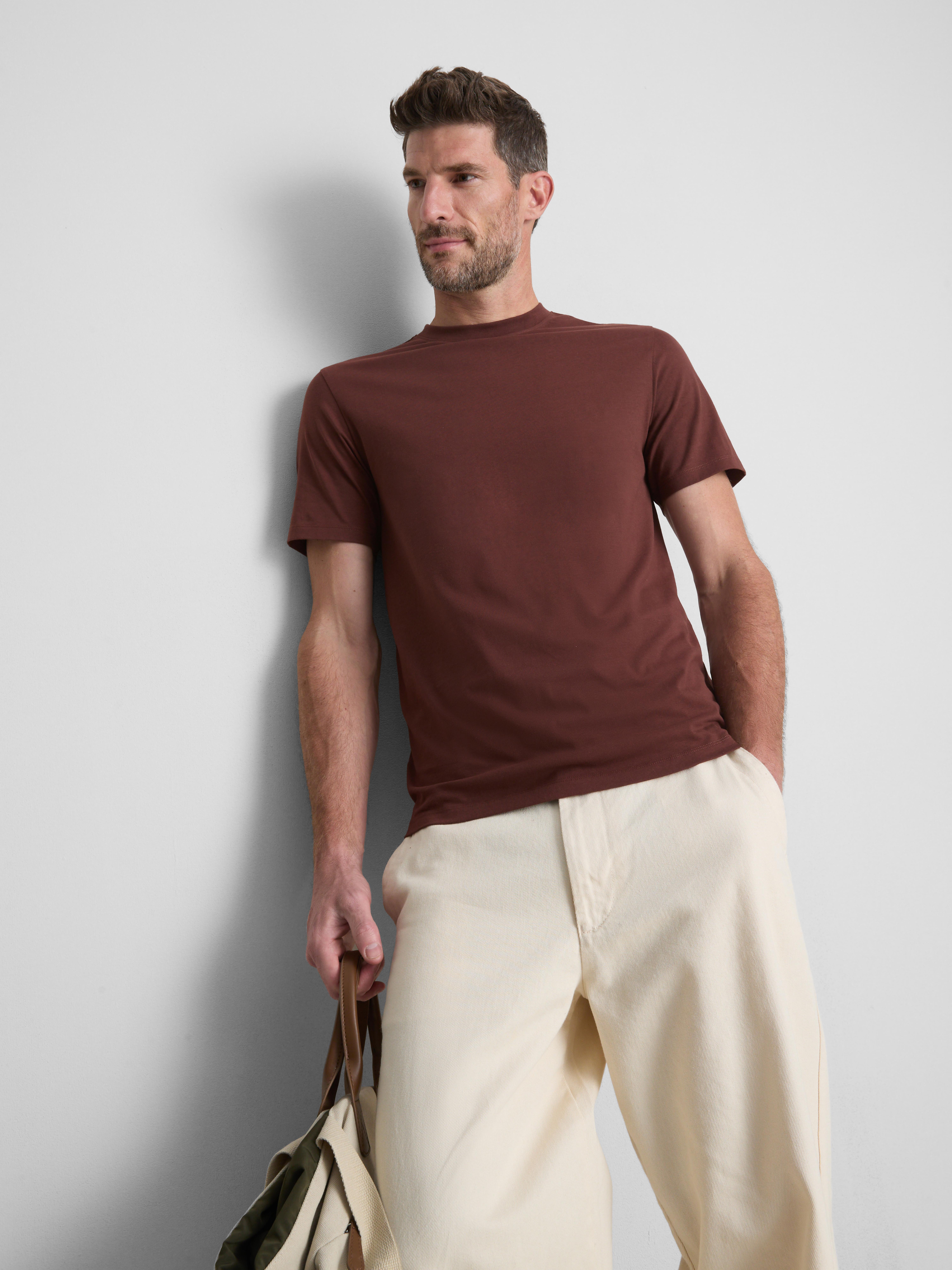 Slim-Fit LYCRA® T-Shirt - Burnt Orange