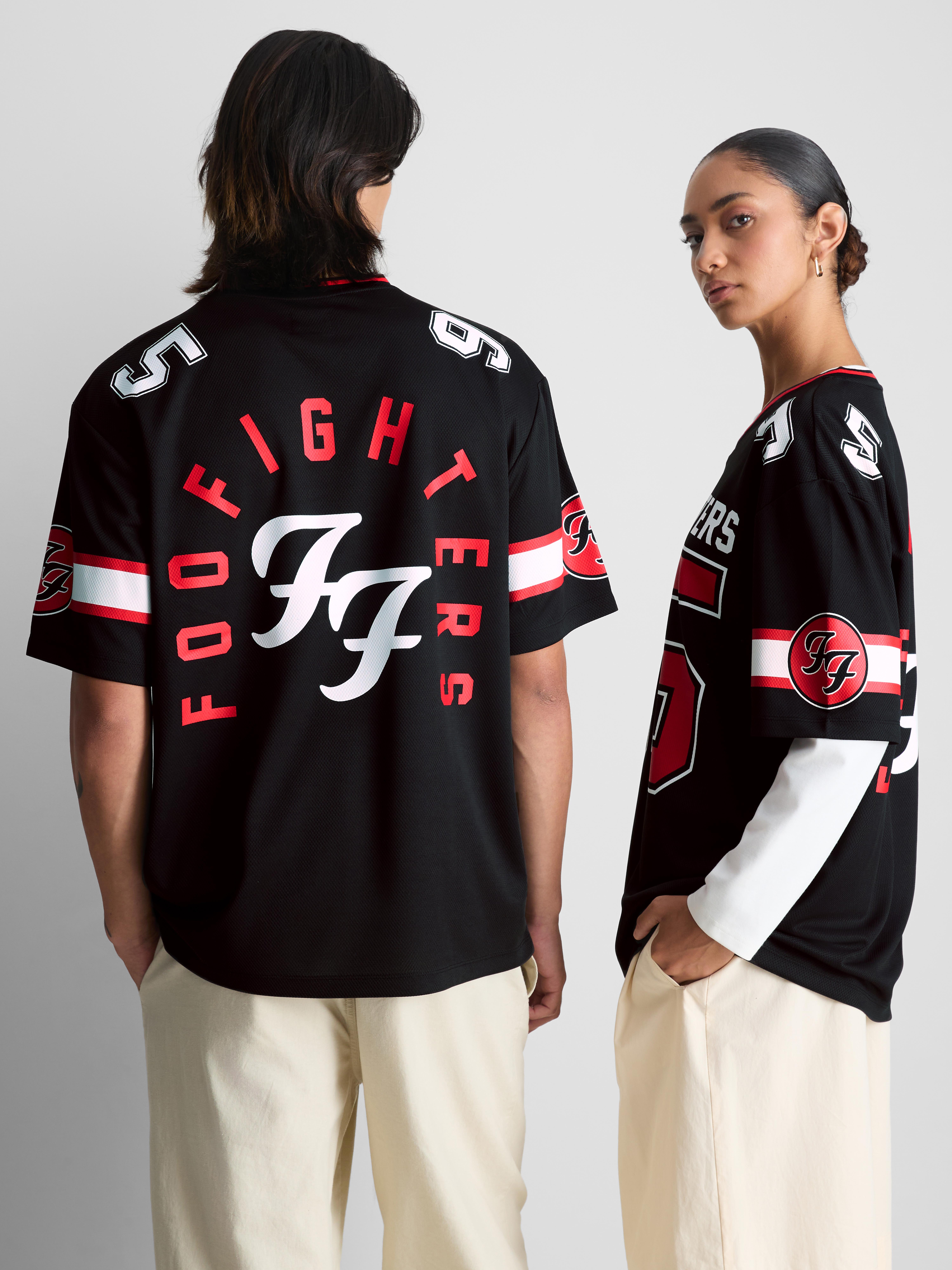 Foo Fighters Mesh Band T-Shirt - Black