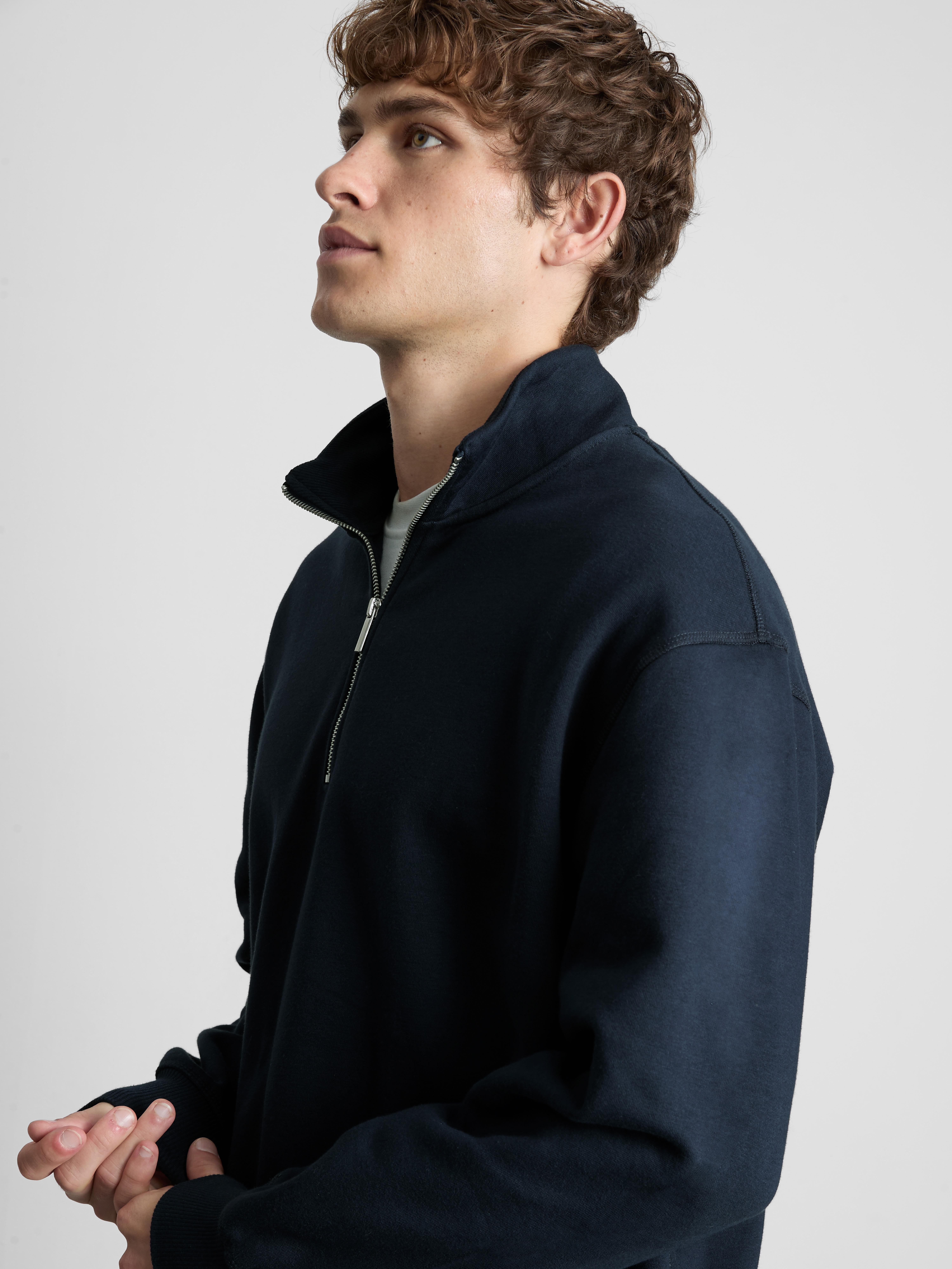 Half-Zip Sweatshirt - Navy
