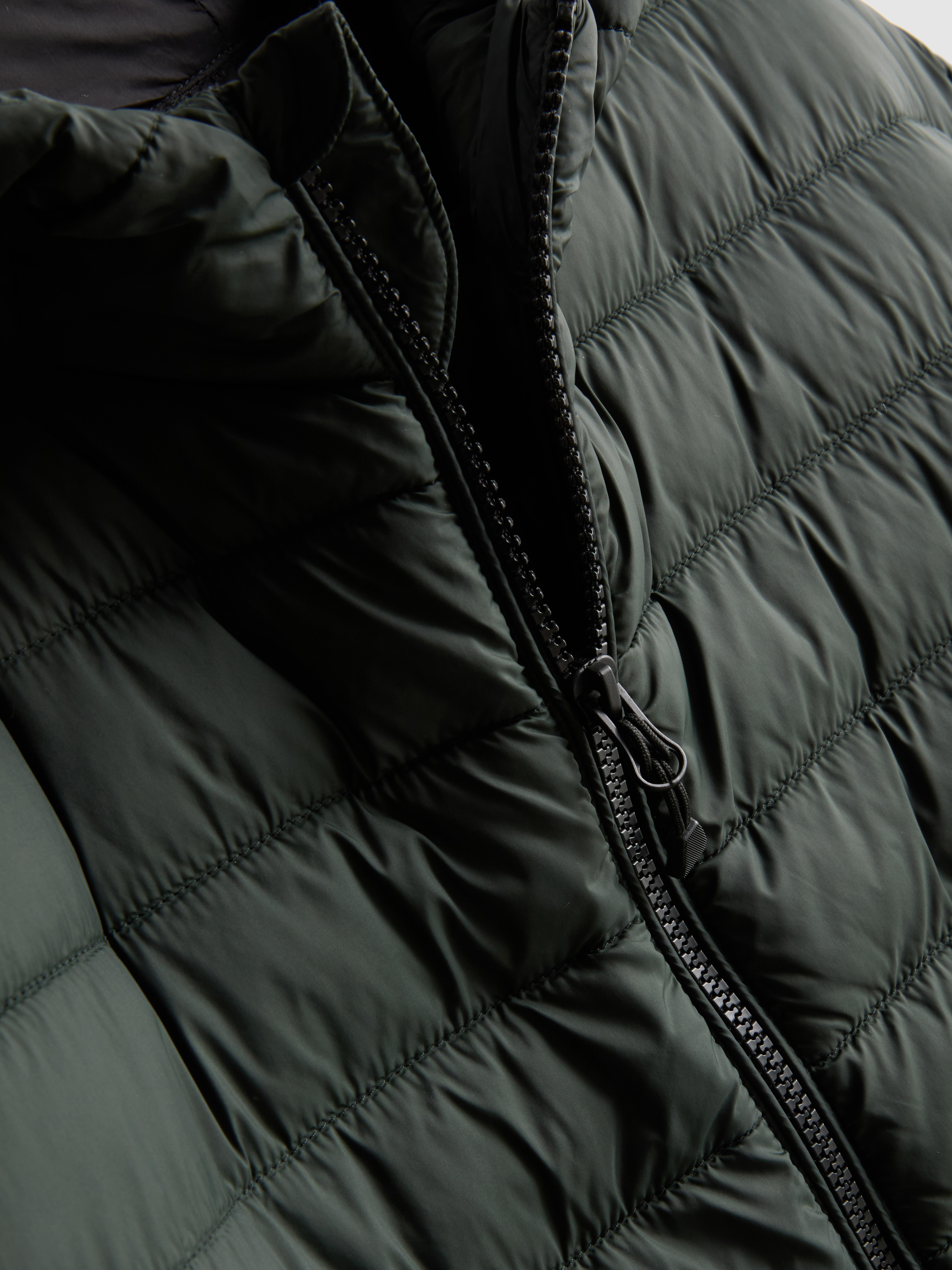 Hooded Padded Jacket - Green