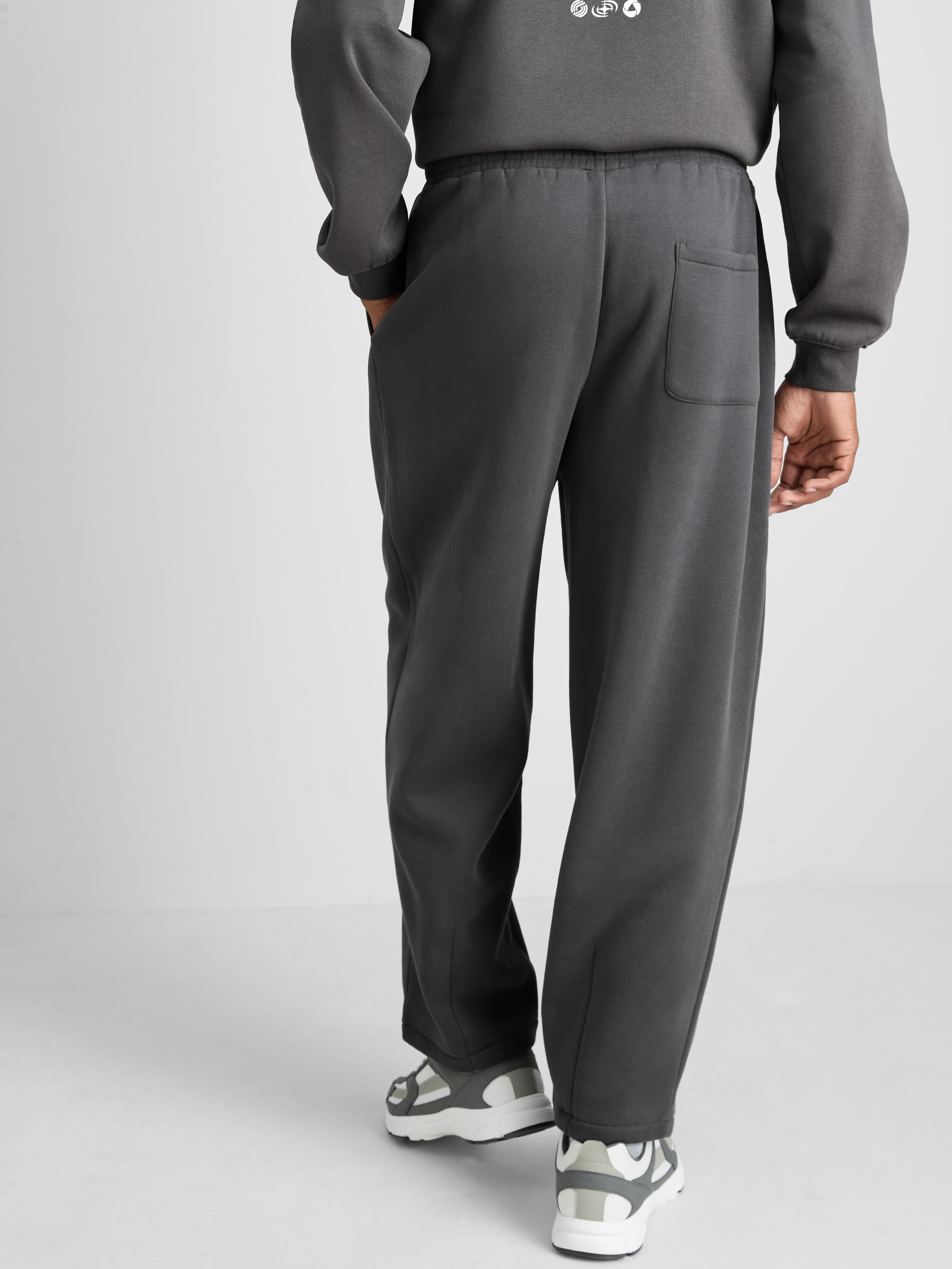 Cotton-Rich Balloon-Fit Joggers - Charcoal