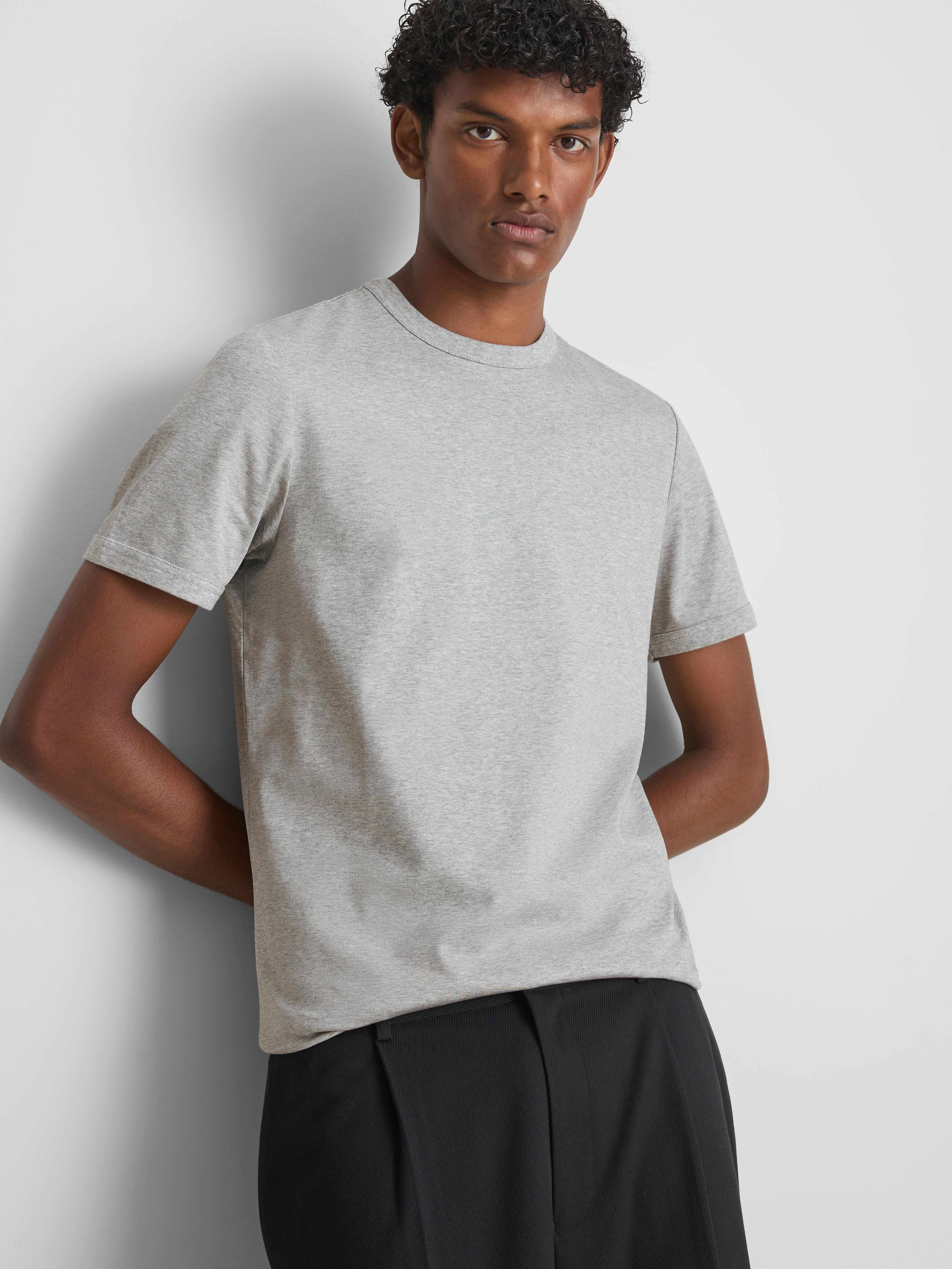 The Edit Slim-Fit Cotton T-Shirt - Gray Heather