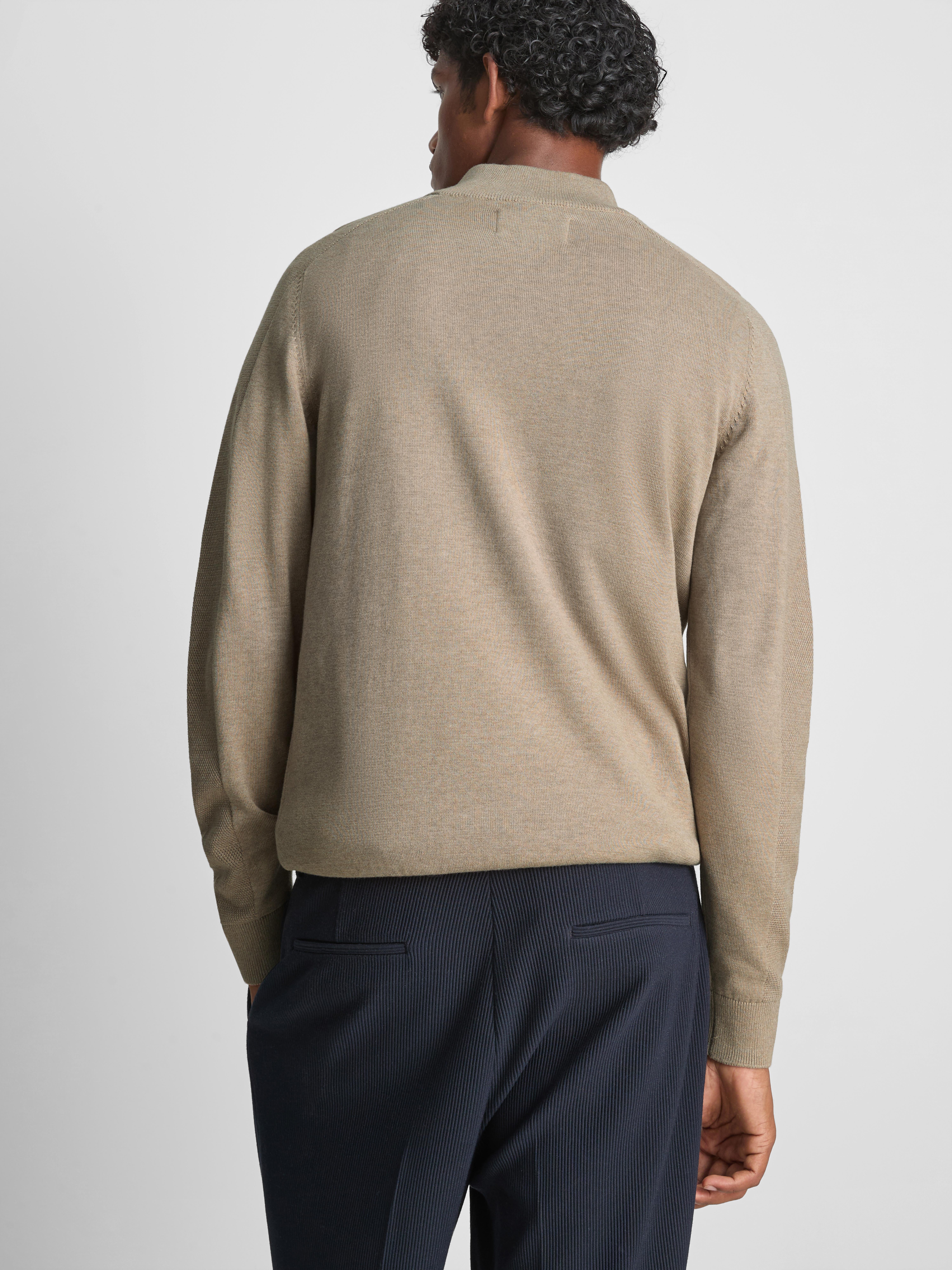 The Edit iQuarter-Zip Sweater - Ivory