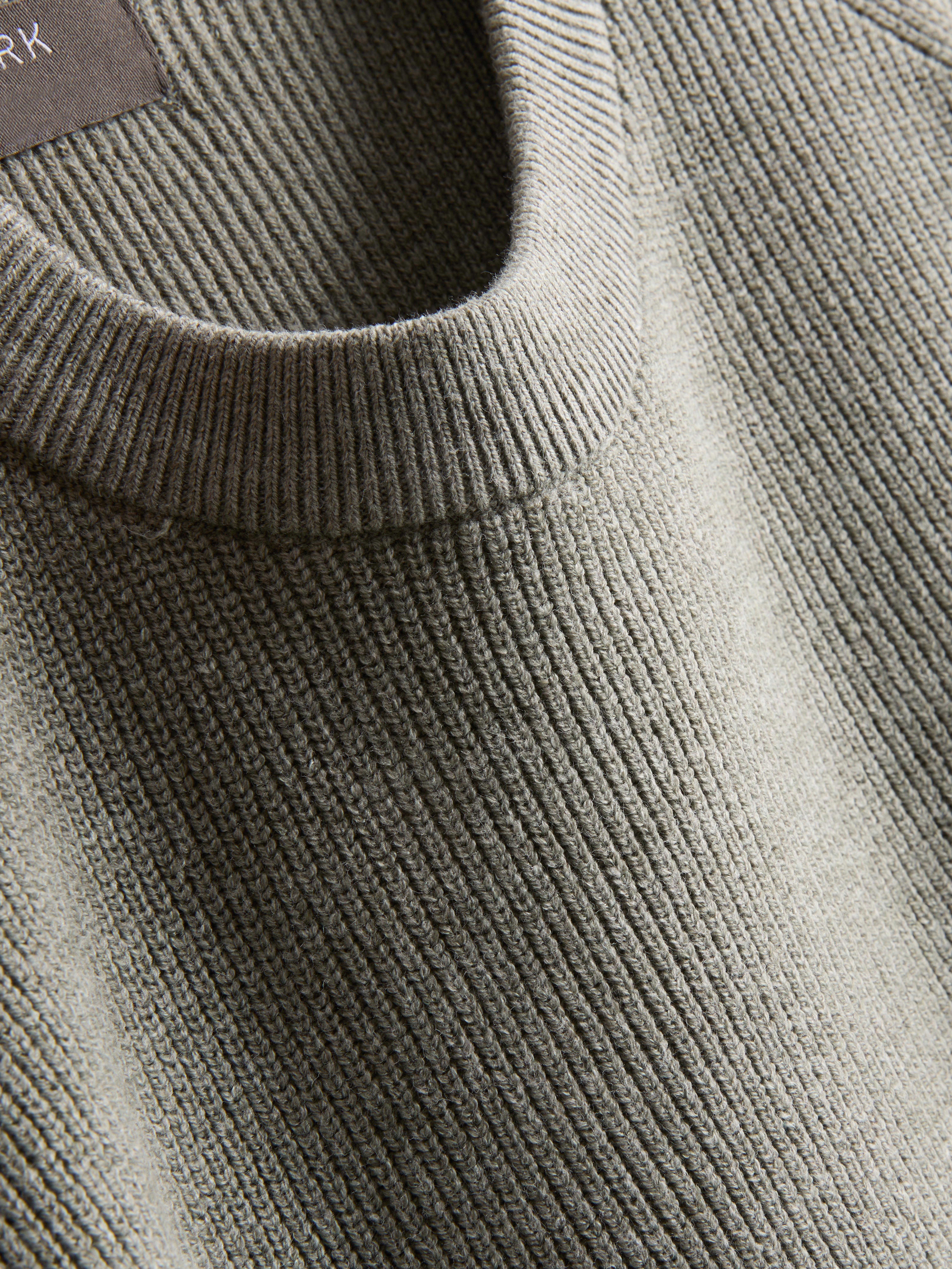 Ribbed Crewneck Sweater - Light Green