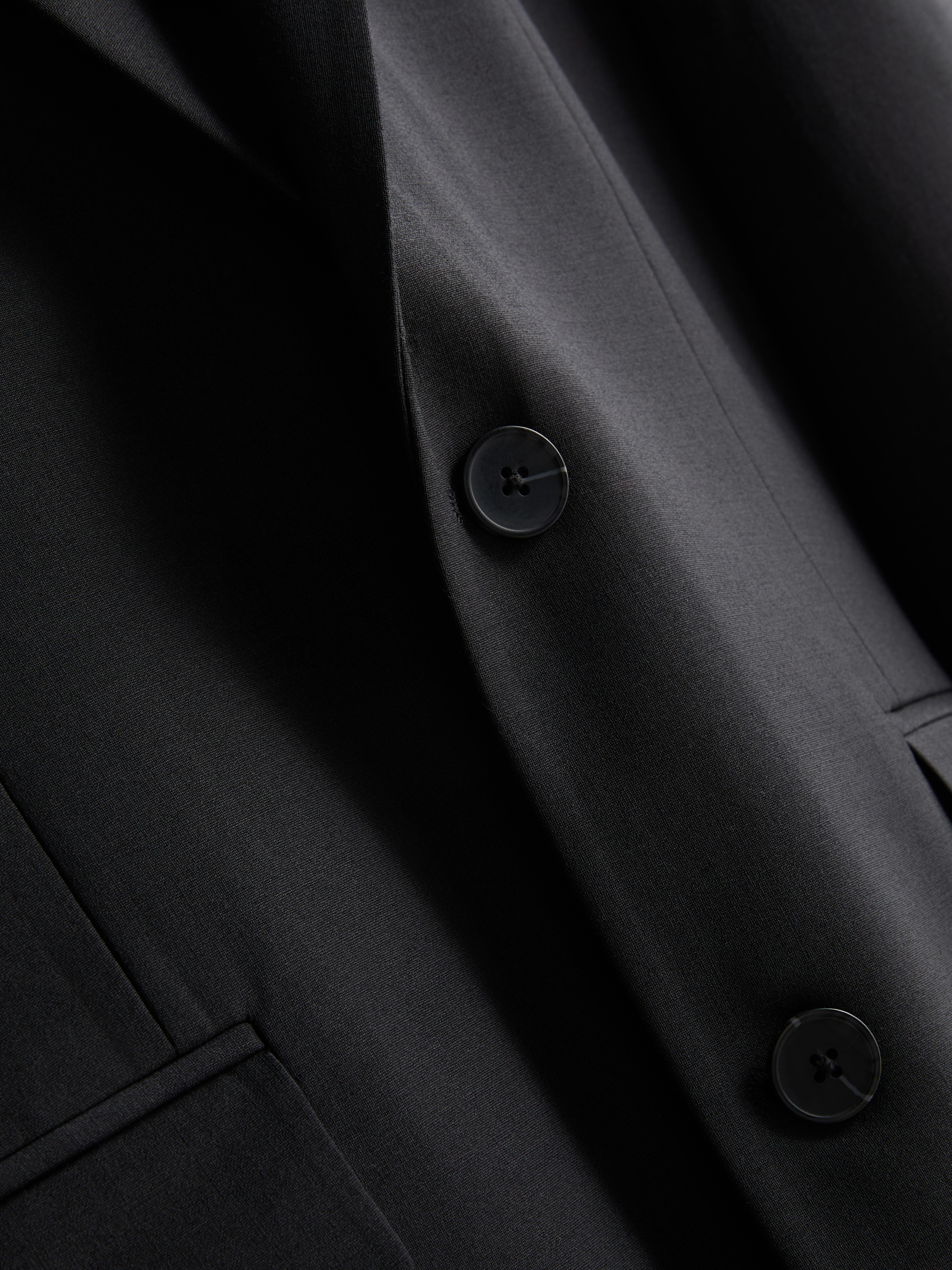 Regular Fit Suit Jacket - Black