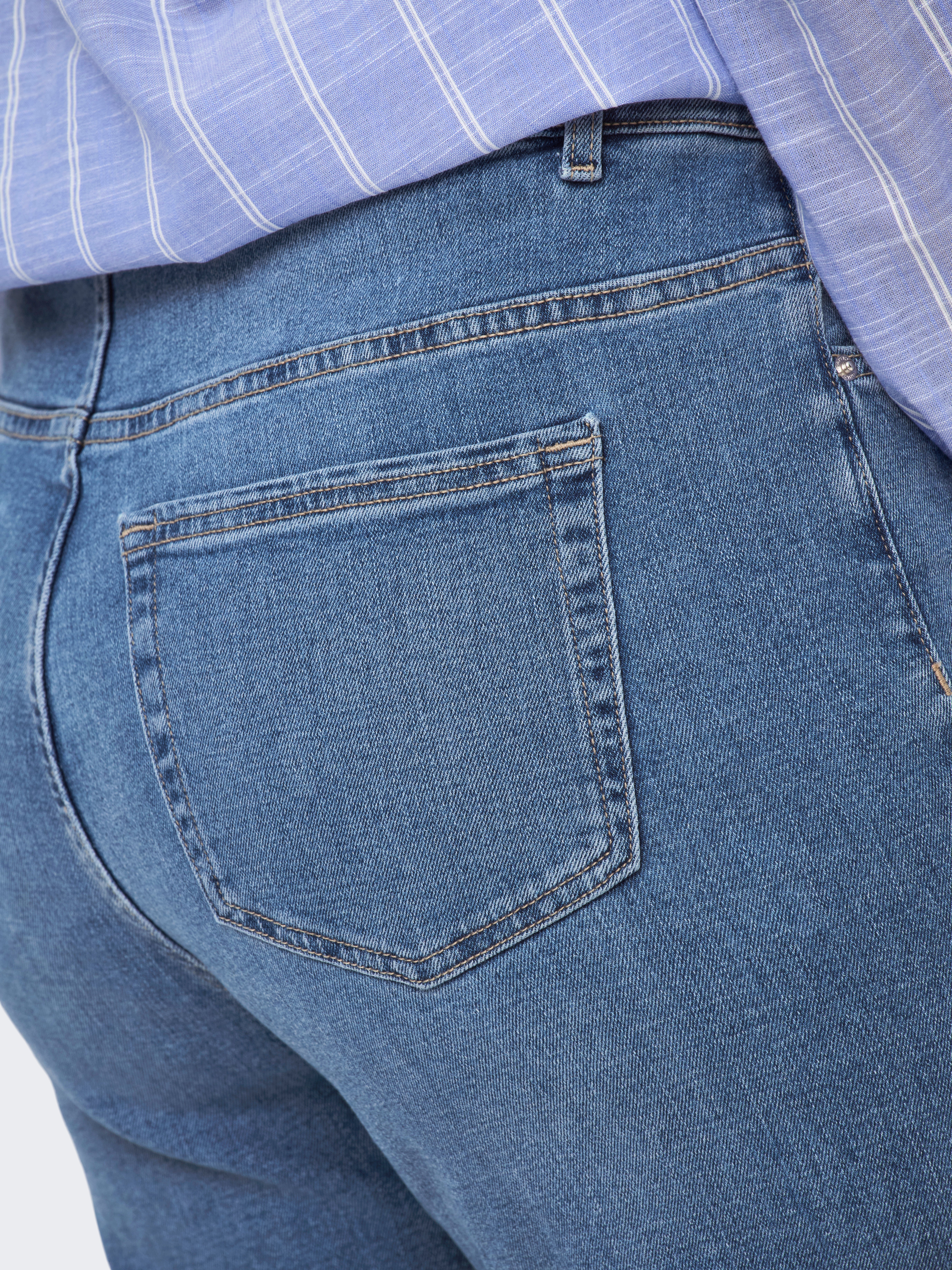 CARBILLY High waist Wide Leg Fit Jeans Light Blue Denim