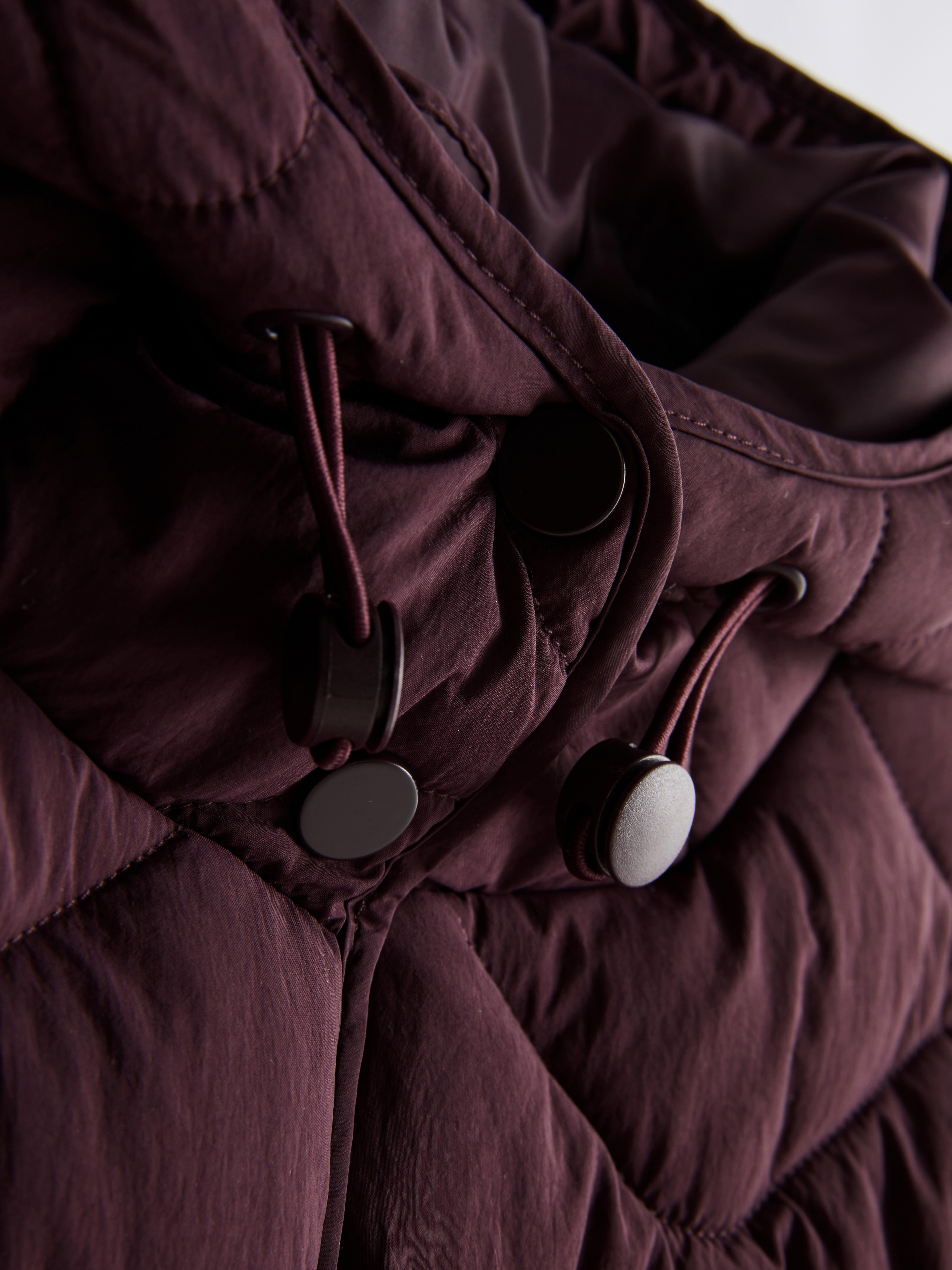 Hooded Quilted Jacket - Fig